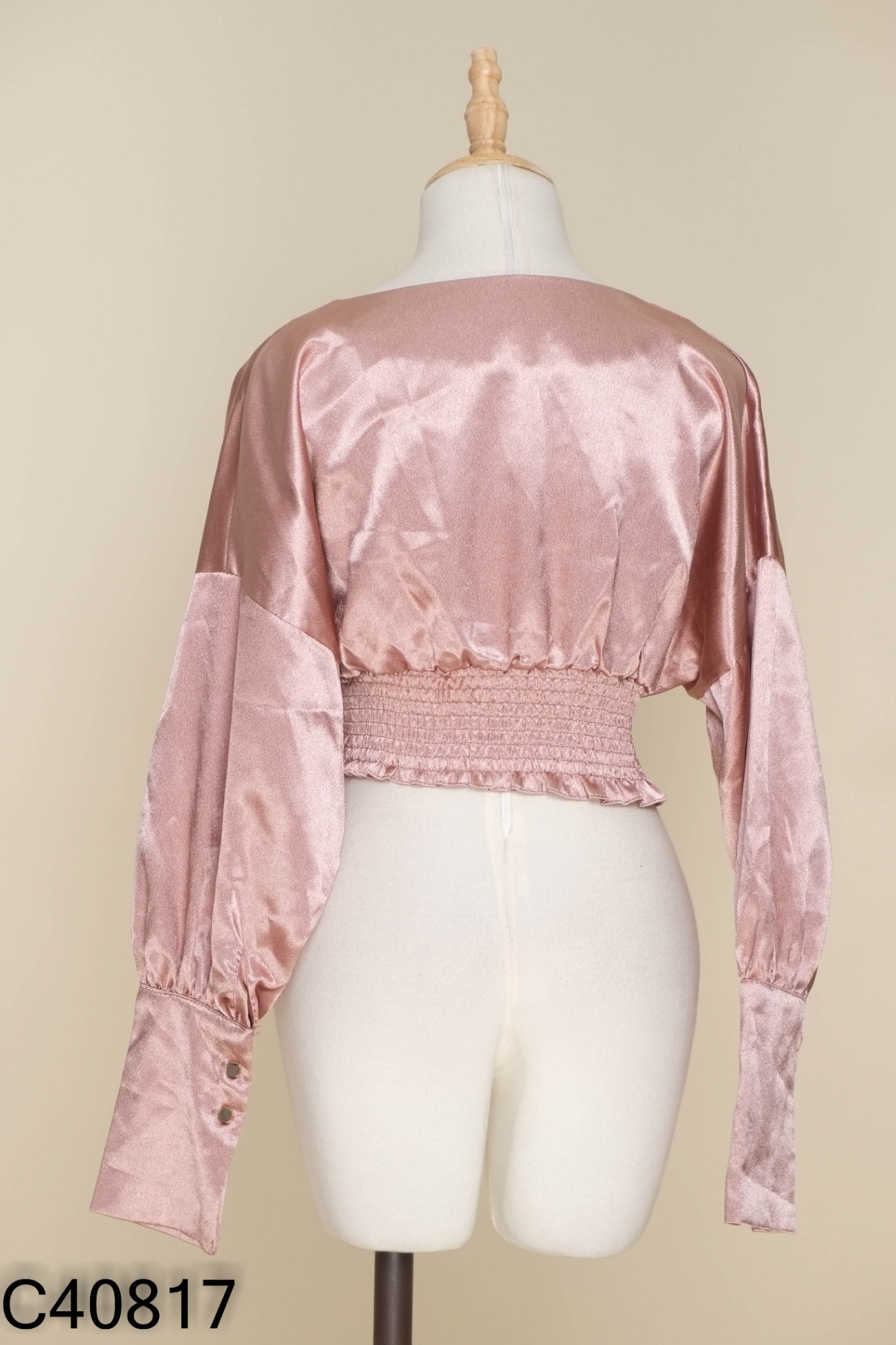 Áo hồng nâu croptop