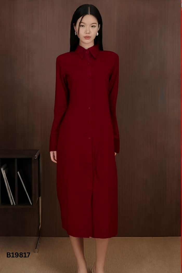 NEWTAG Váy sơ mi ME DESIGN đỏ