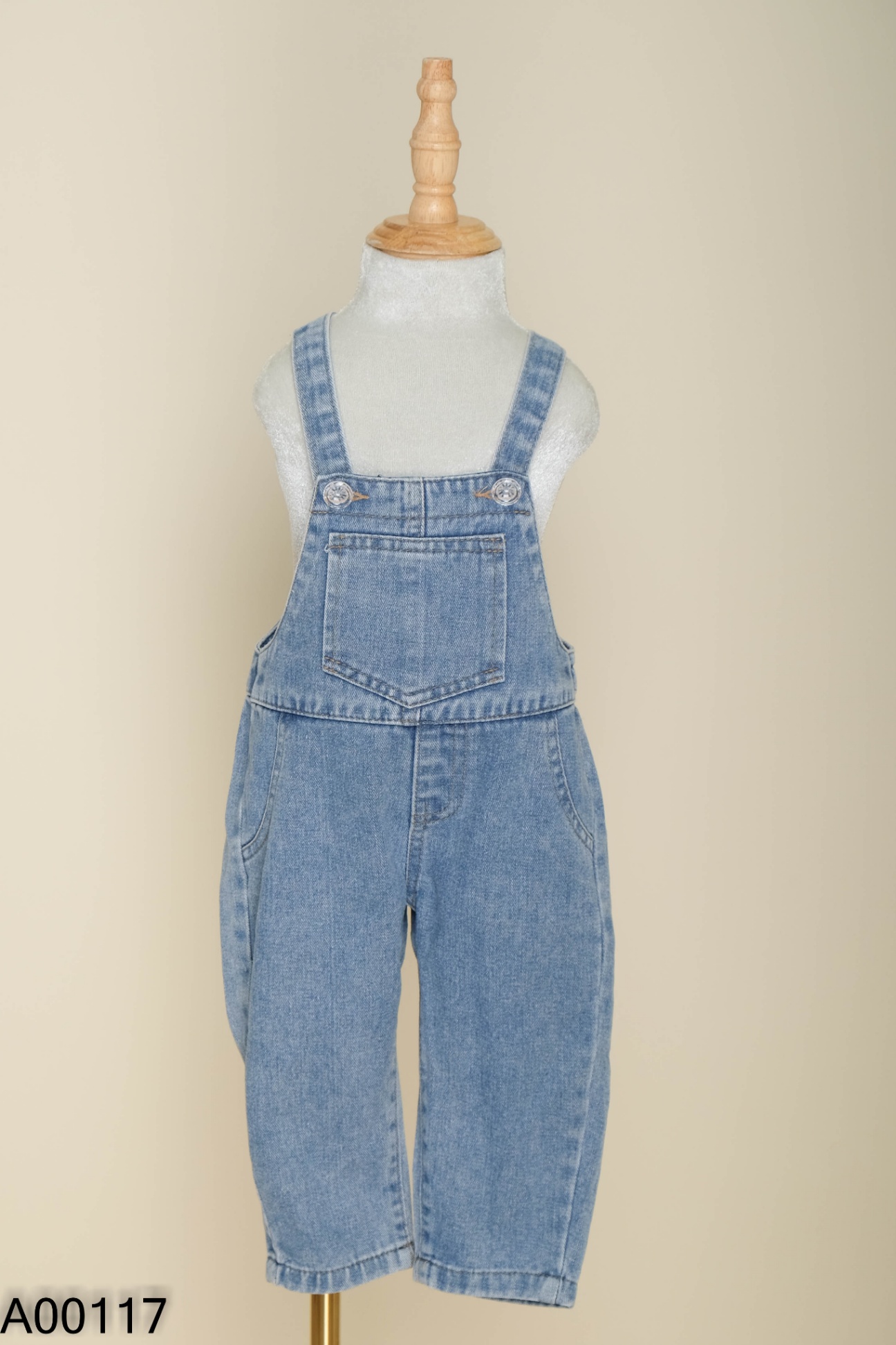 Quần yếm jeans xanh KIDS