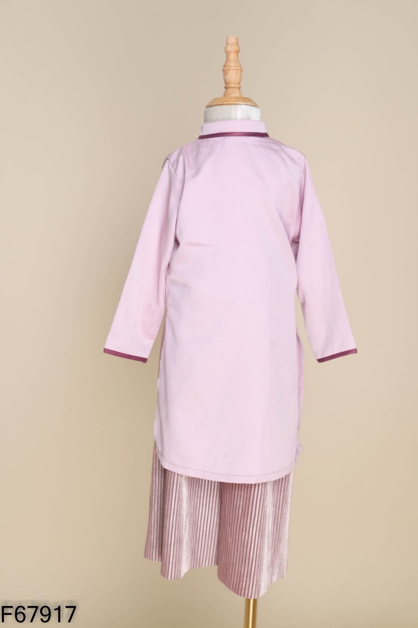 Set Áo dài MAYY tím thêu hoa + quần KIDS