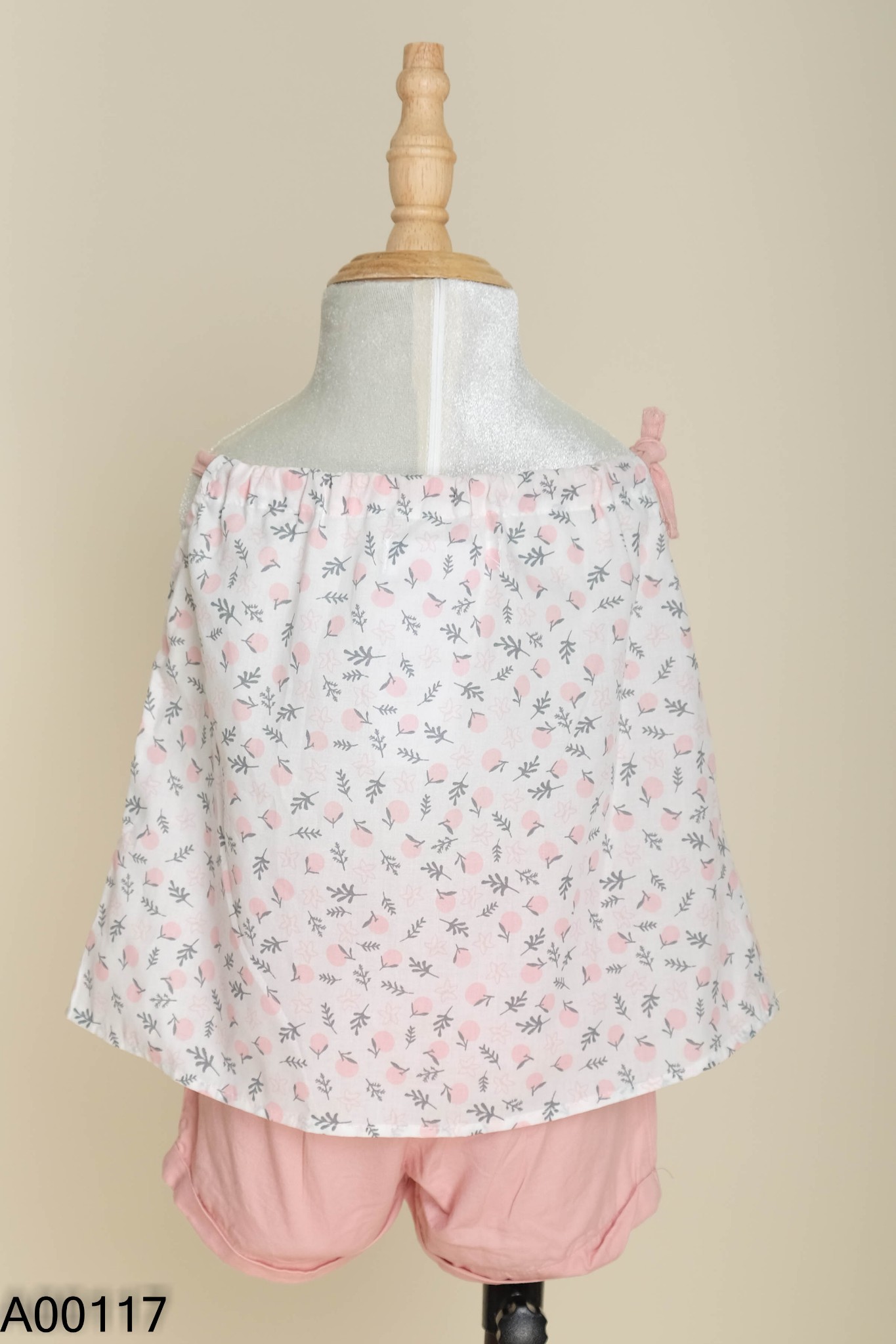 Set Áo họa tiết hồng + quần shorts KIDS