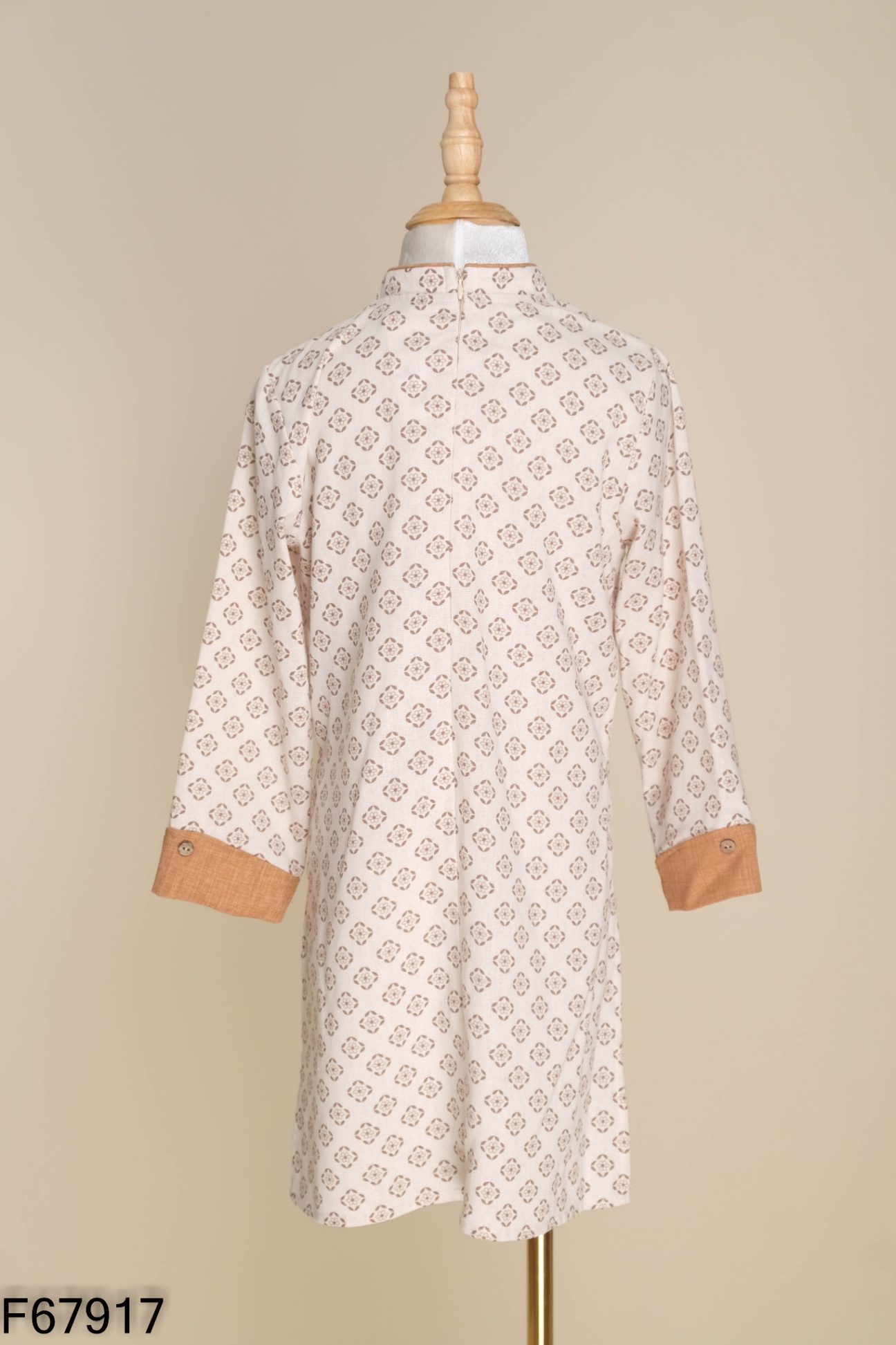 Áo dài linen KAKUMMI họa tiết