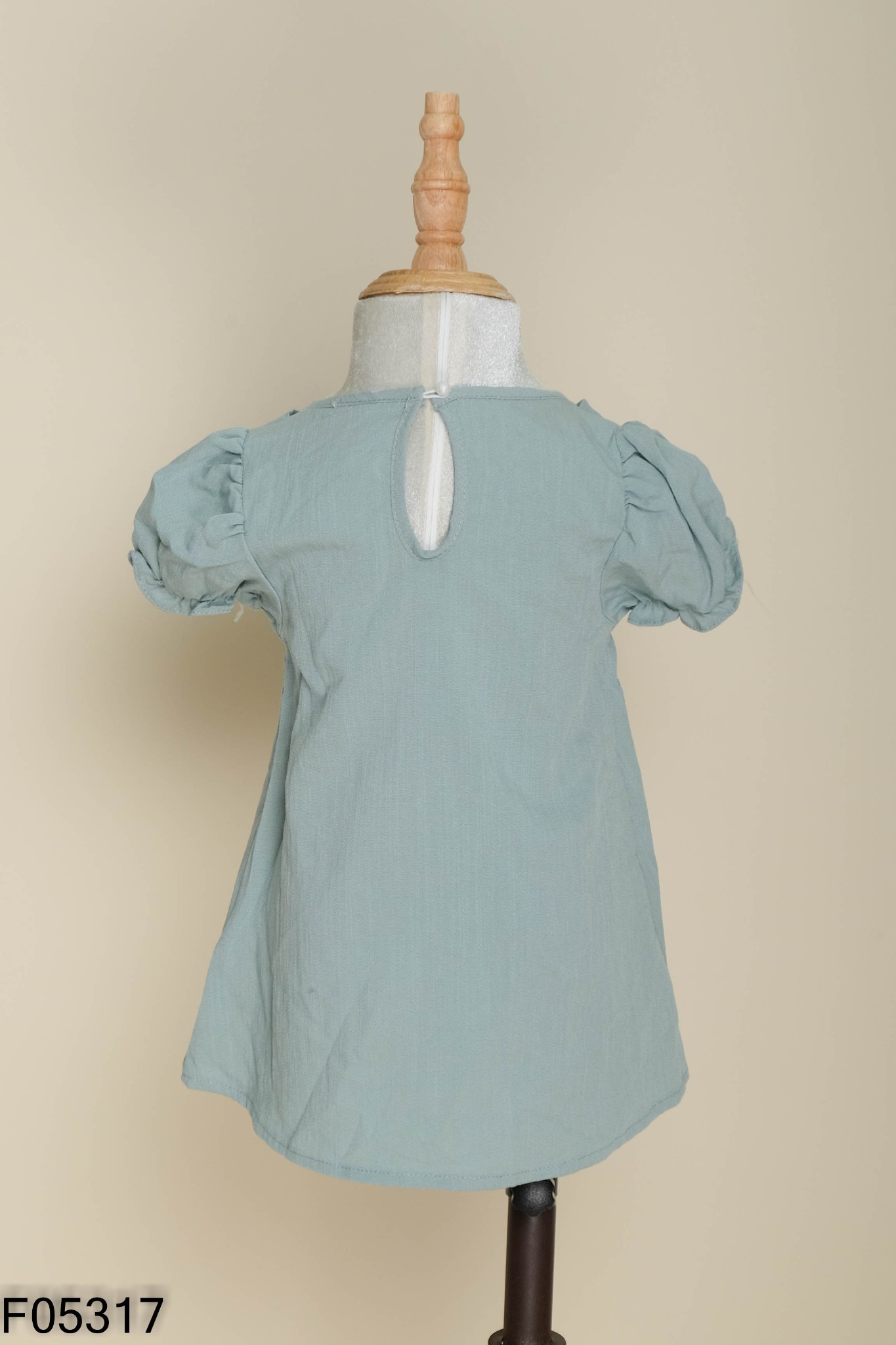 Áo xanh phối vạt KIDS