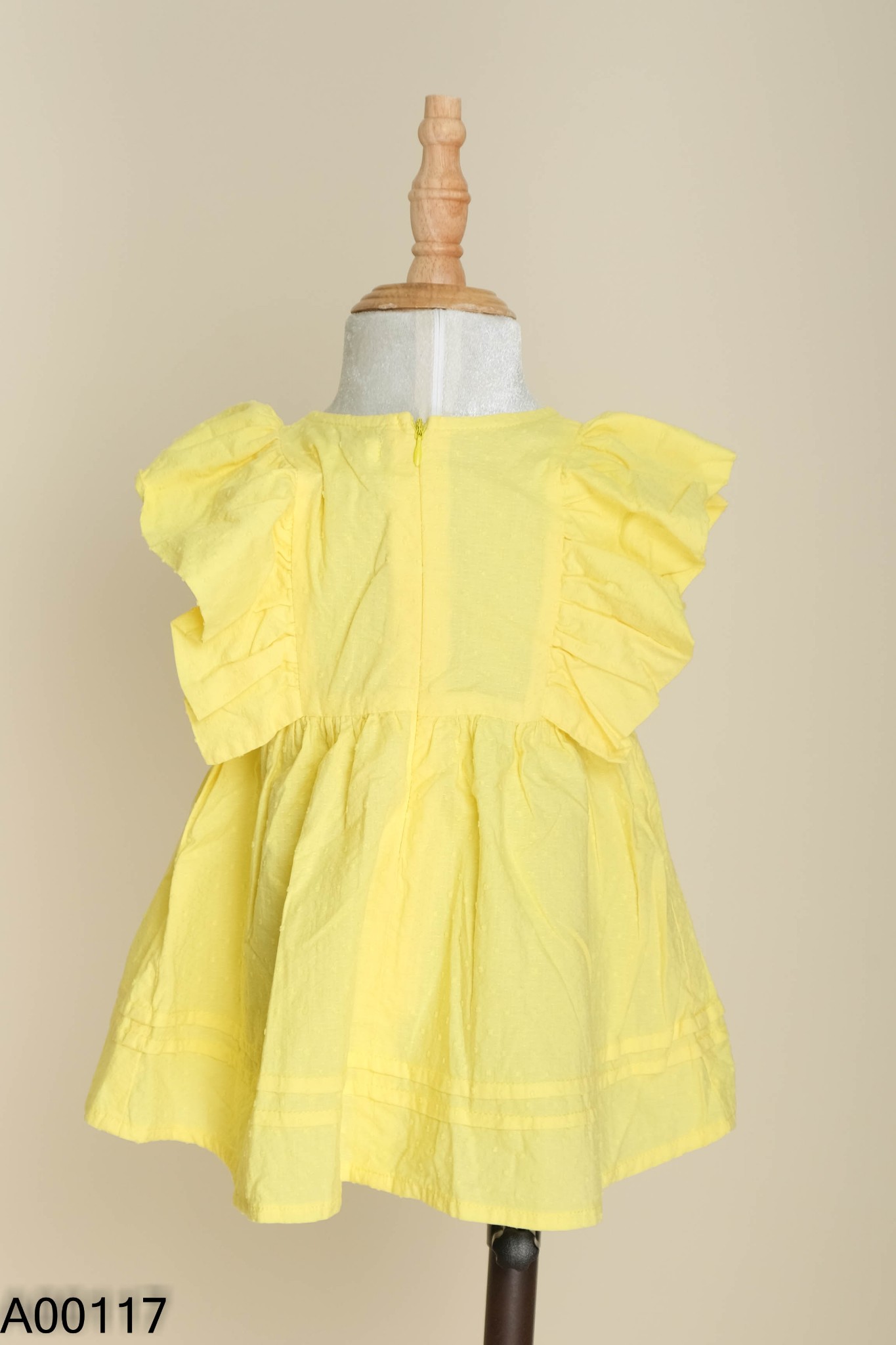 Váy vàng chanh phối bèo KIDS