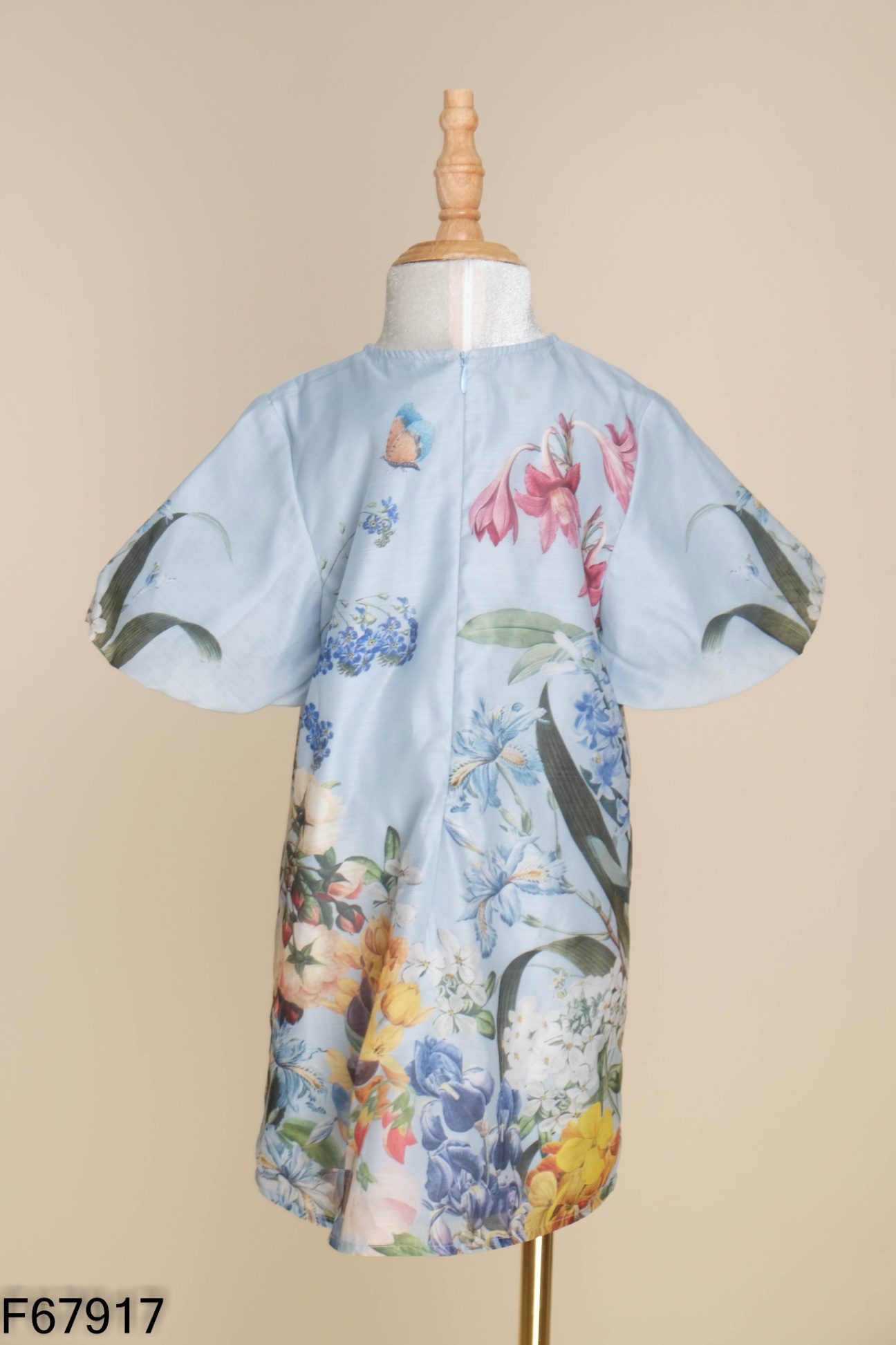 Váy ADORE DRESS xanh họa tiết KIDS