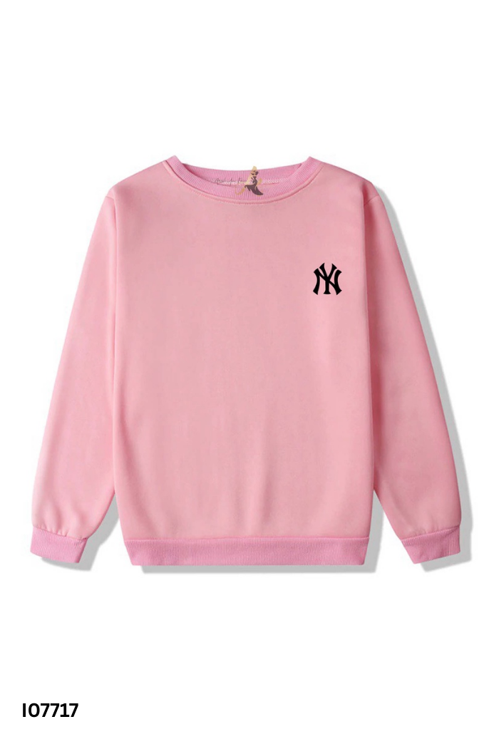 Áo sweater nỉ hồng