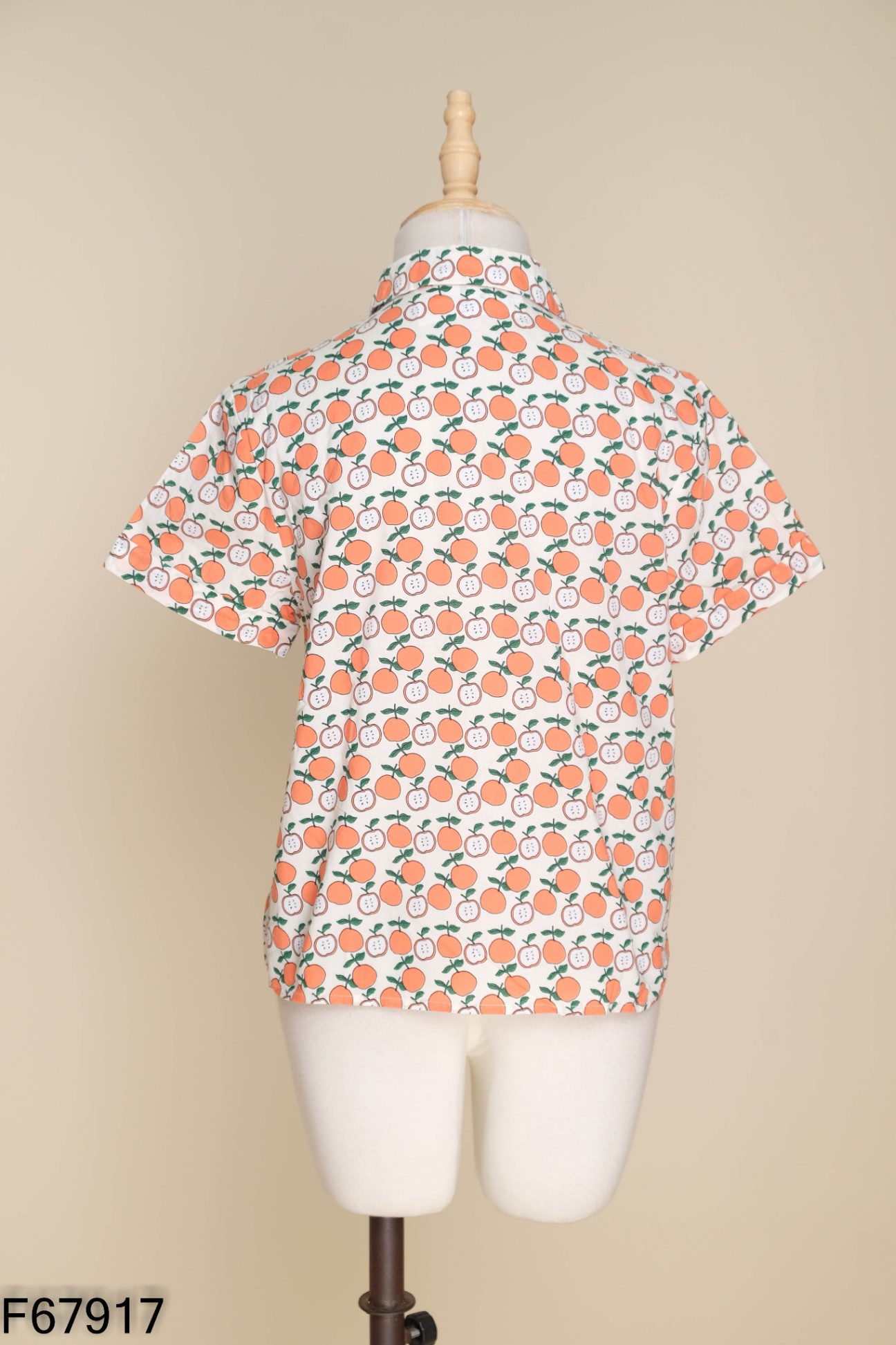 Áo sơ mi ADORE DRESS họa tiết cam