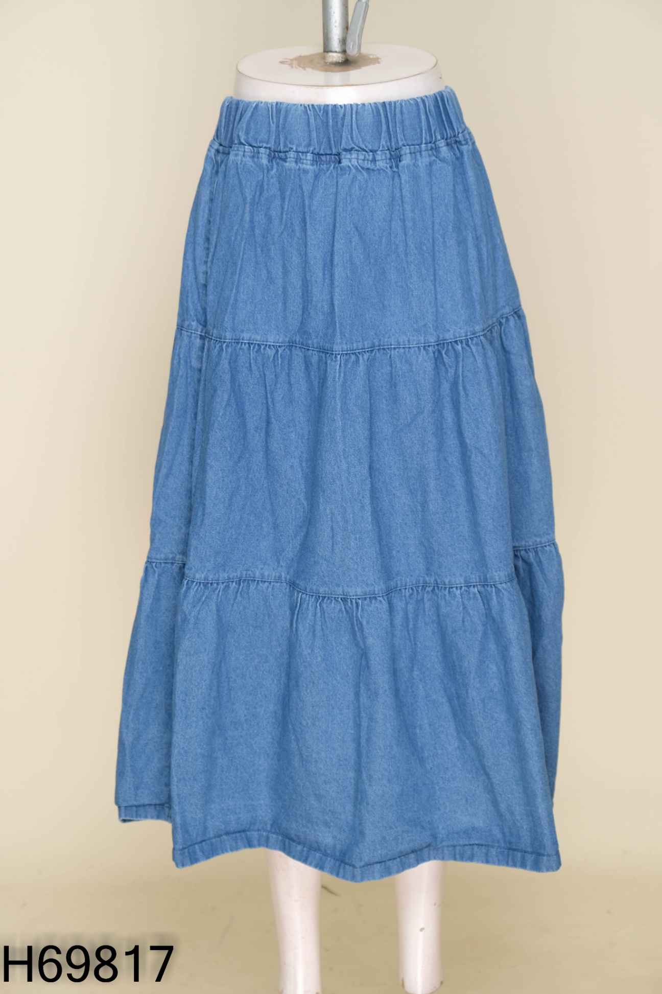 Chân váy jeans xanh