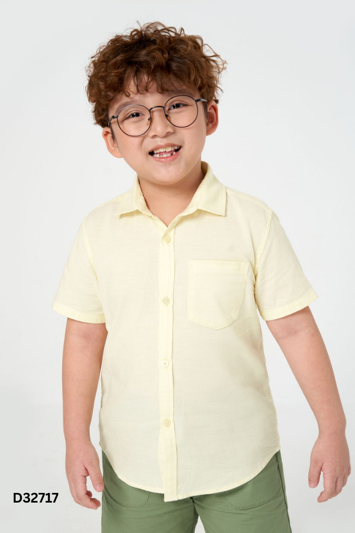 Áo sơ mi CANIFA vàng KIDS