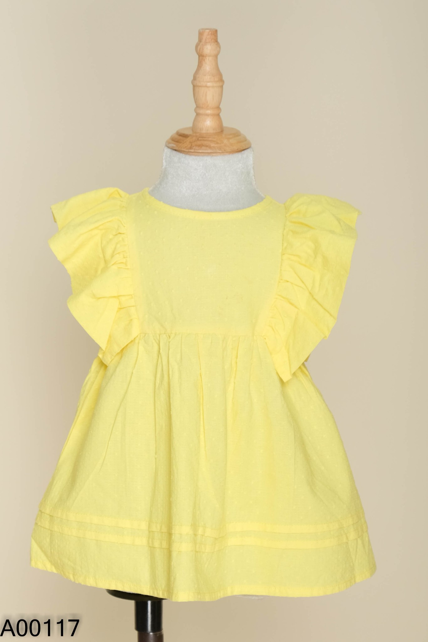 Váy vàng chanh phối bèo KIDS