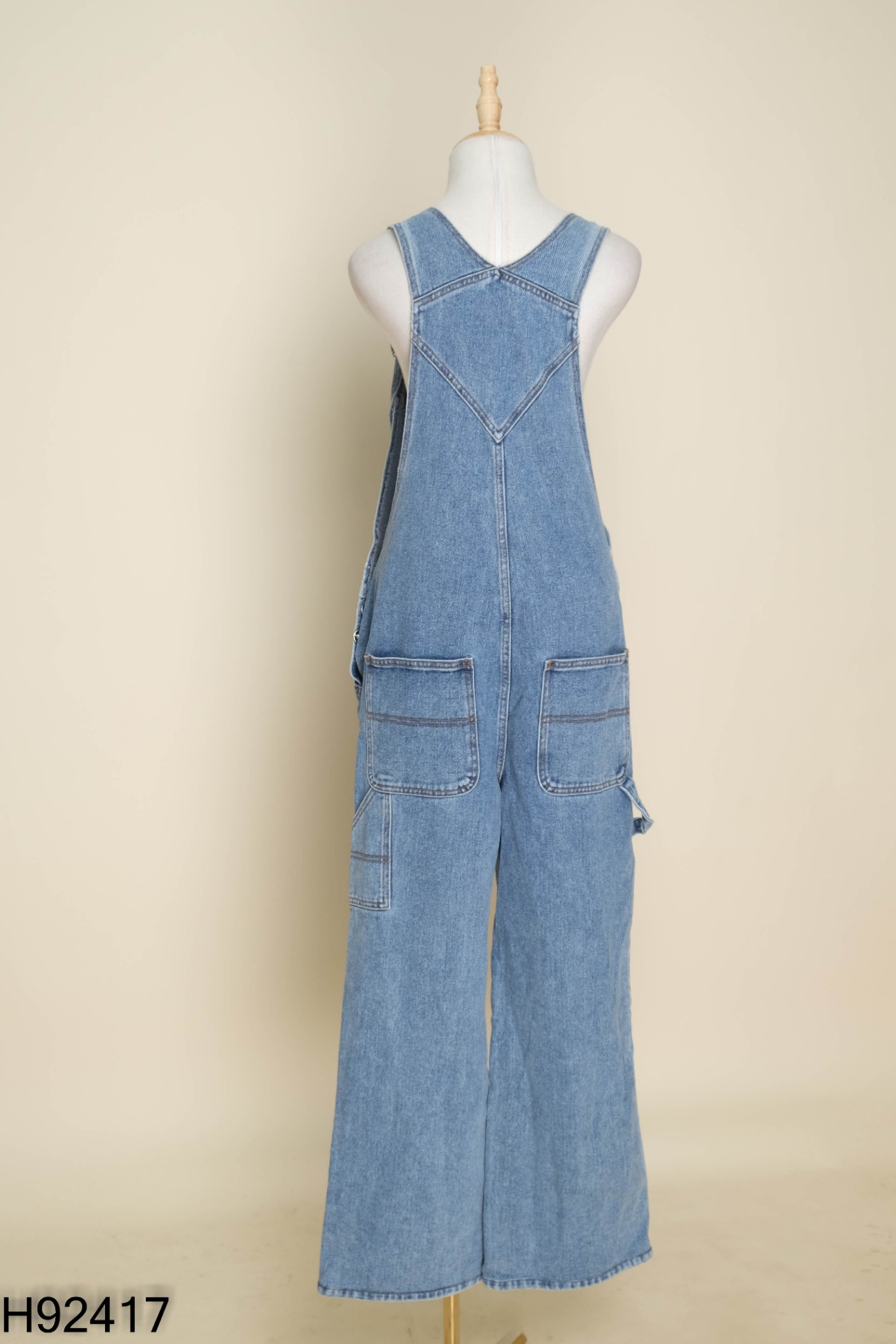 Yếm quần jeans xanh