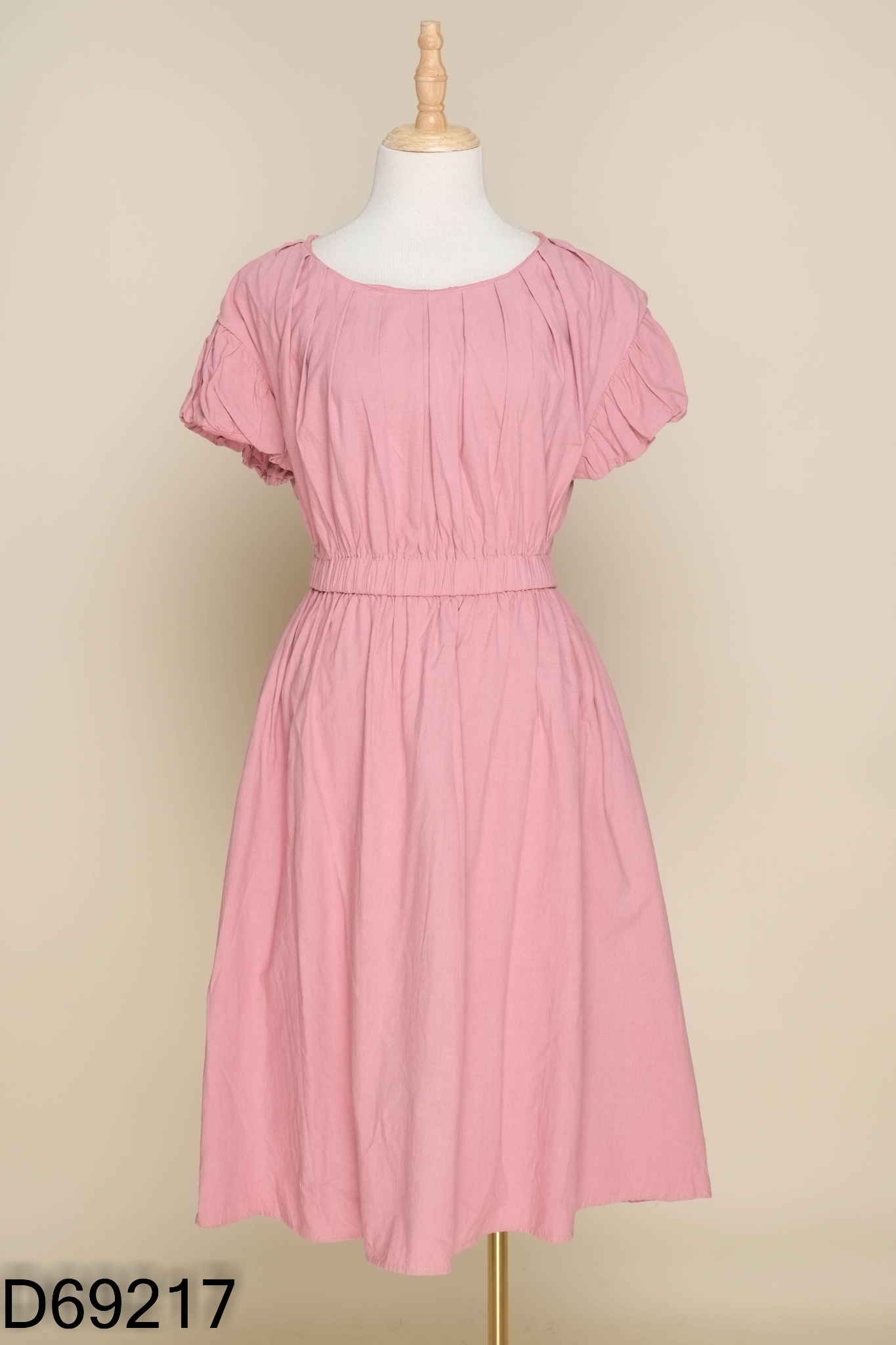 Váy KHADI hồng trơn