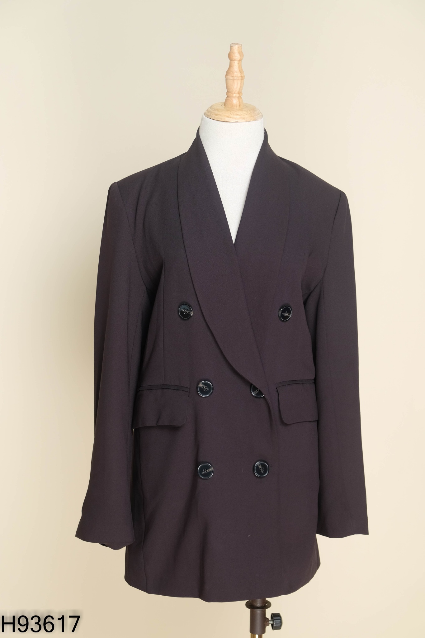 Áo blazer MIA RITTA ghi đậm