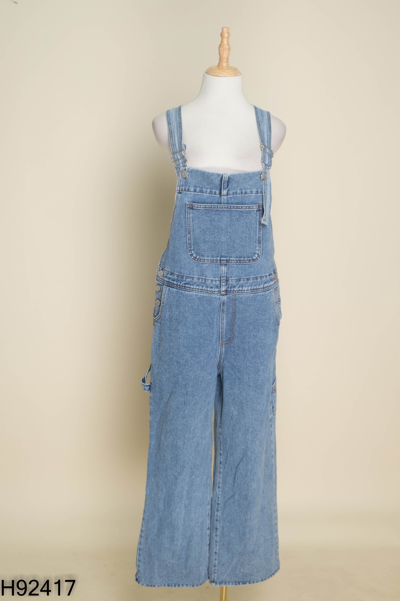 Yếm quần jeans xanh