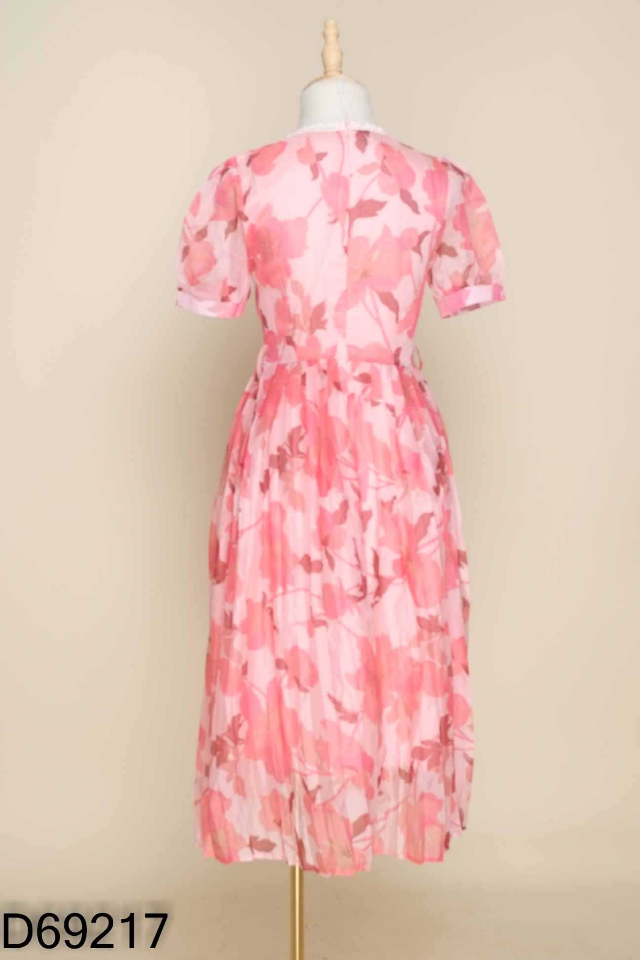 Váy KHADI STORE voan hồng cúc ngọc