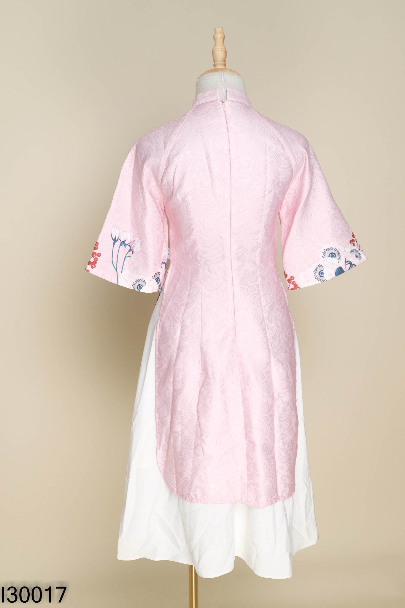Áo dài váy JM DESIGN cách tân hồng