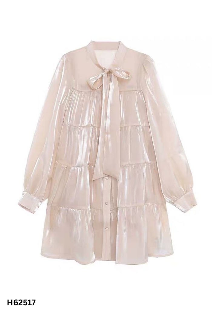 Váy babydoll nâu be +lót