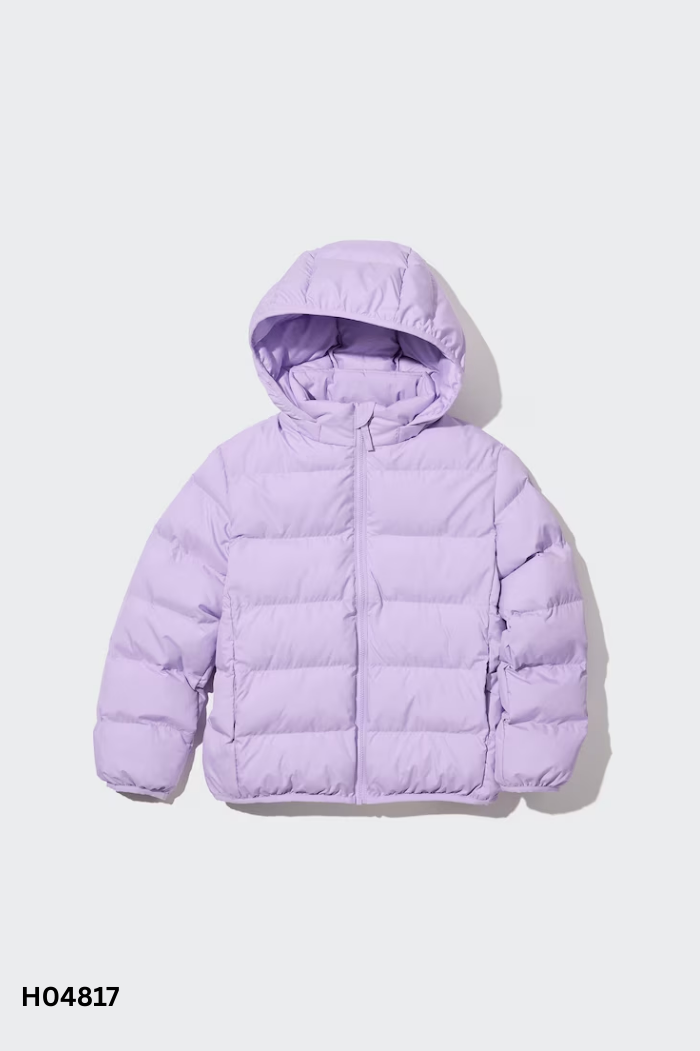 Áo UNIQLO tím phao KIDS