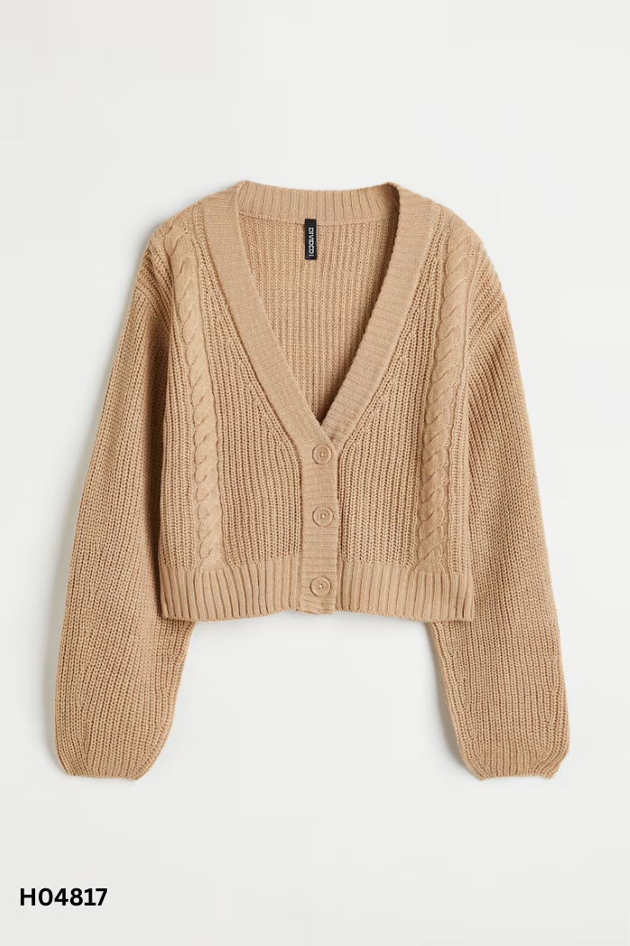 Cardigan len HM nâu
