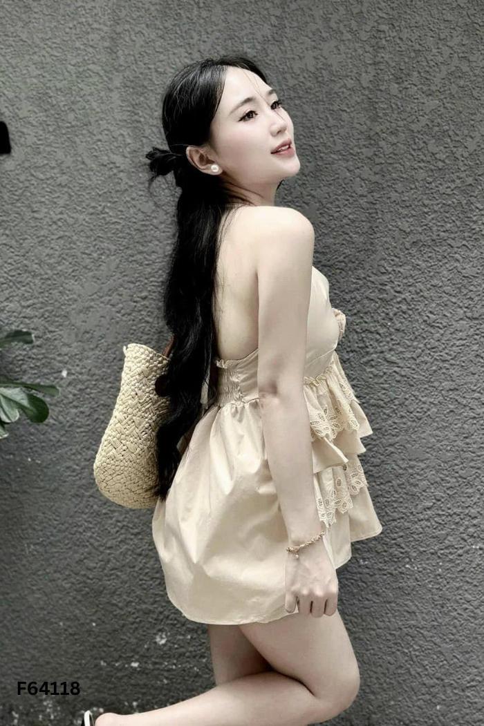 SET MONANA Áo be cổ yếm + quần short
