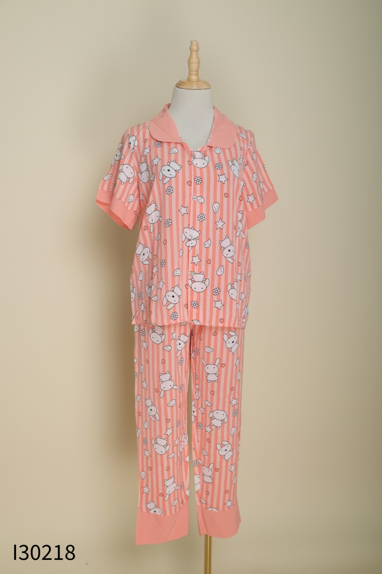 SET Pijama hồng áo + quần dài
