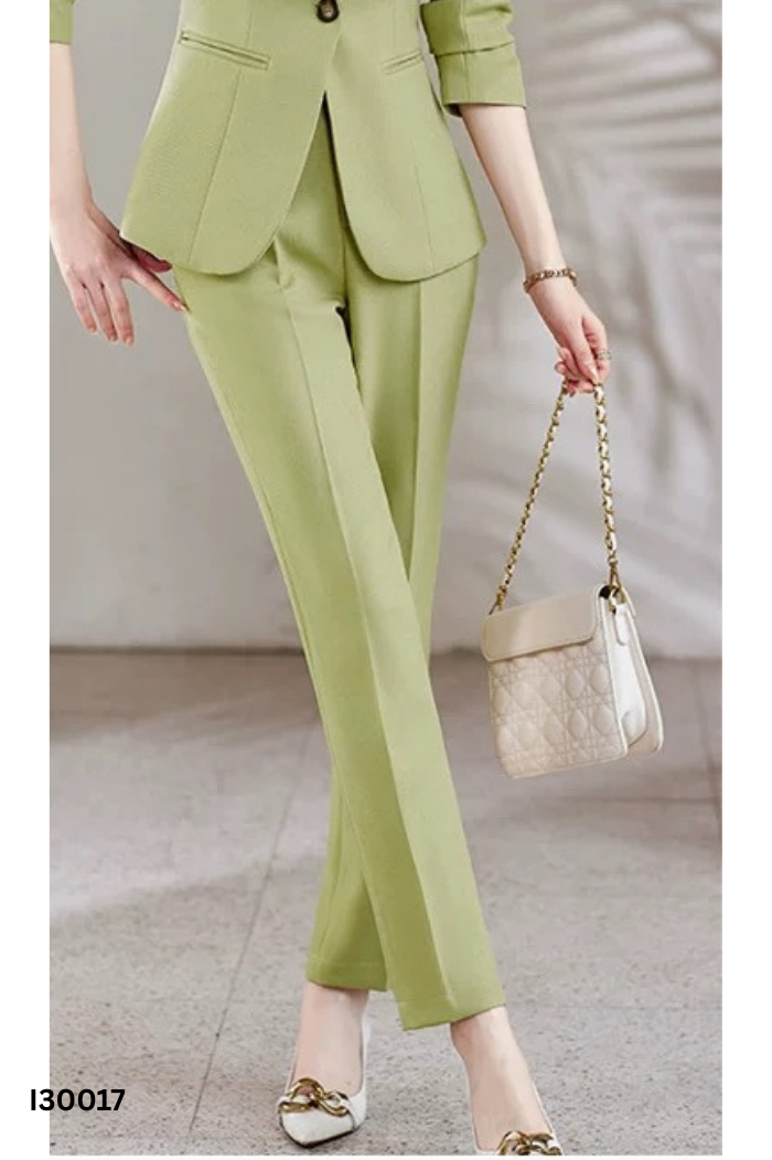 SET VANI dạ xanh áo blazer + quần dài