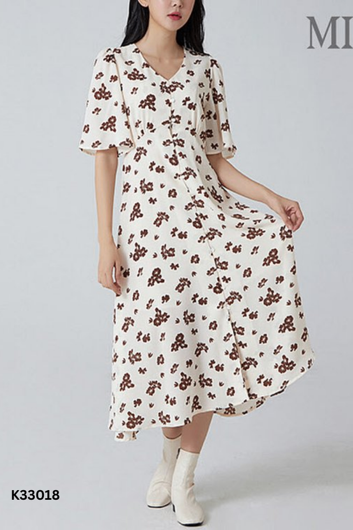 Váy be MIXXO hoa nâu
