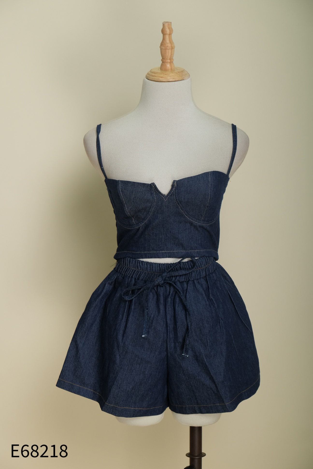 SET jeans xanh áo bra + áo khoác + quần short