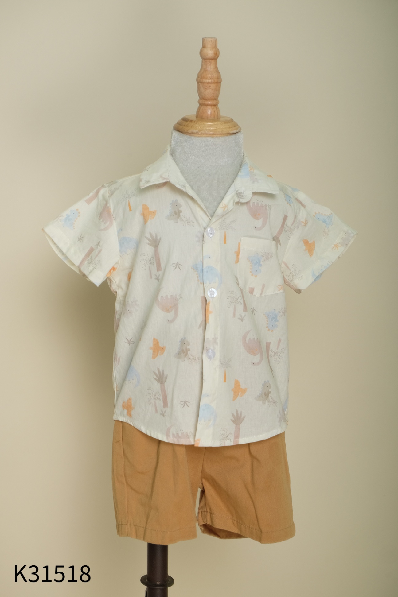 SET Áo be khủng long + quần nâu KIDS
