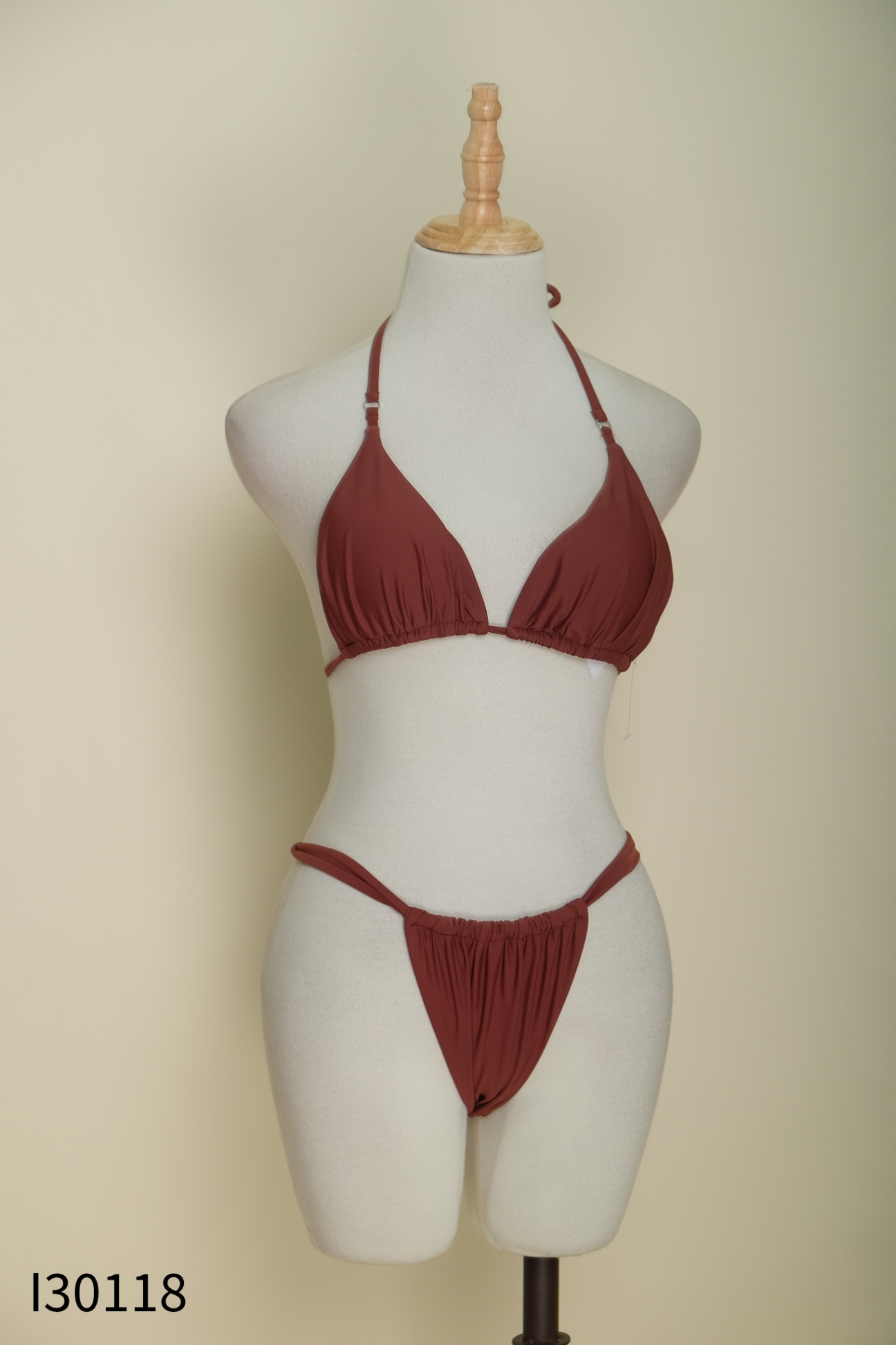 Set bikini nâu đậm