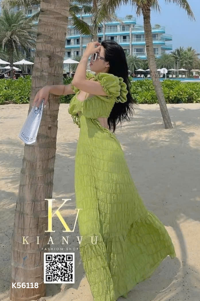 Set ASHYLEY xanh lá áo + chân váy