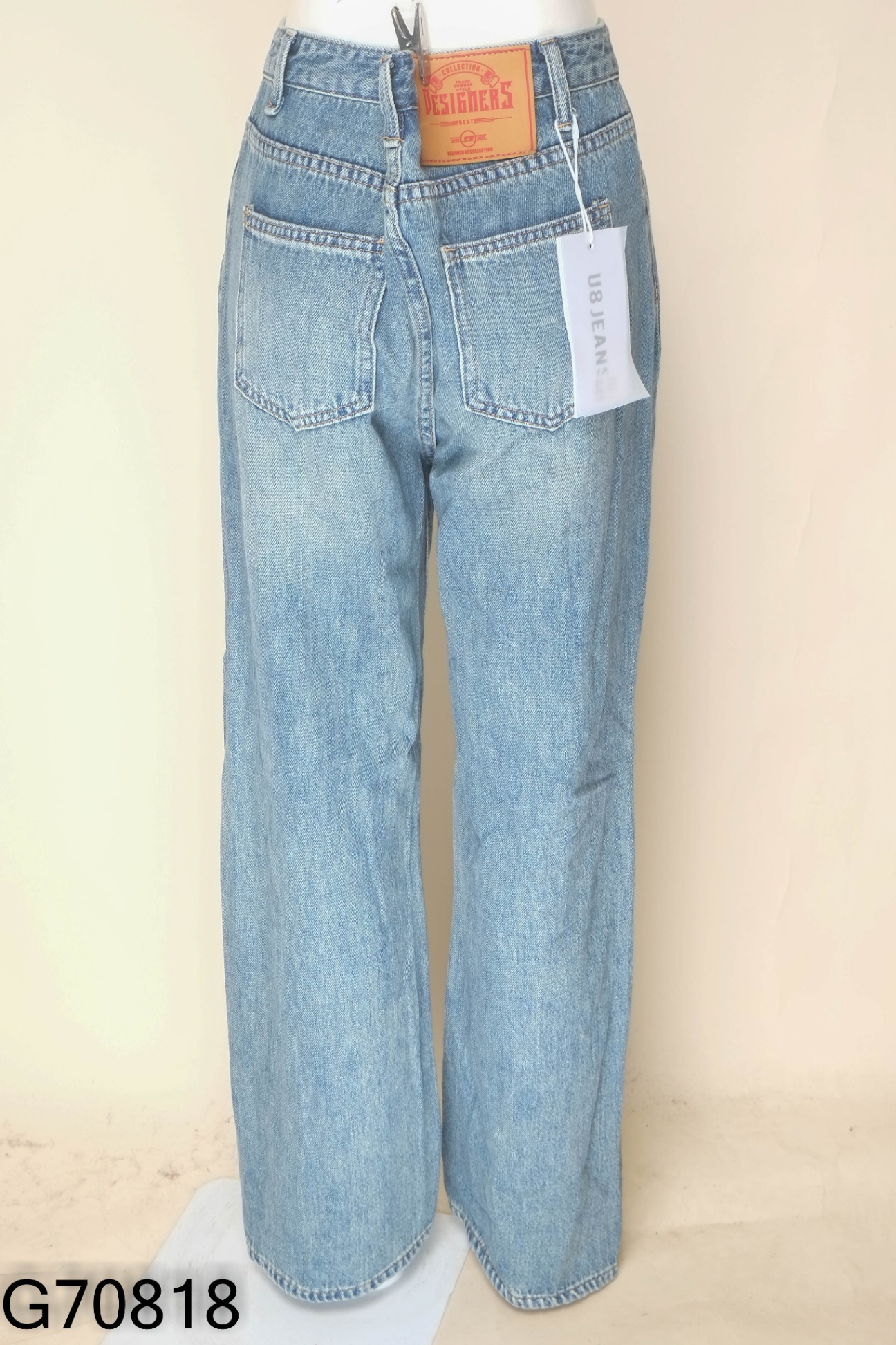 NEWTAG Quần culottes jeans xanh QCCC