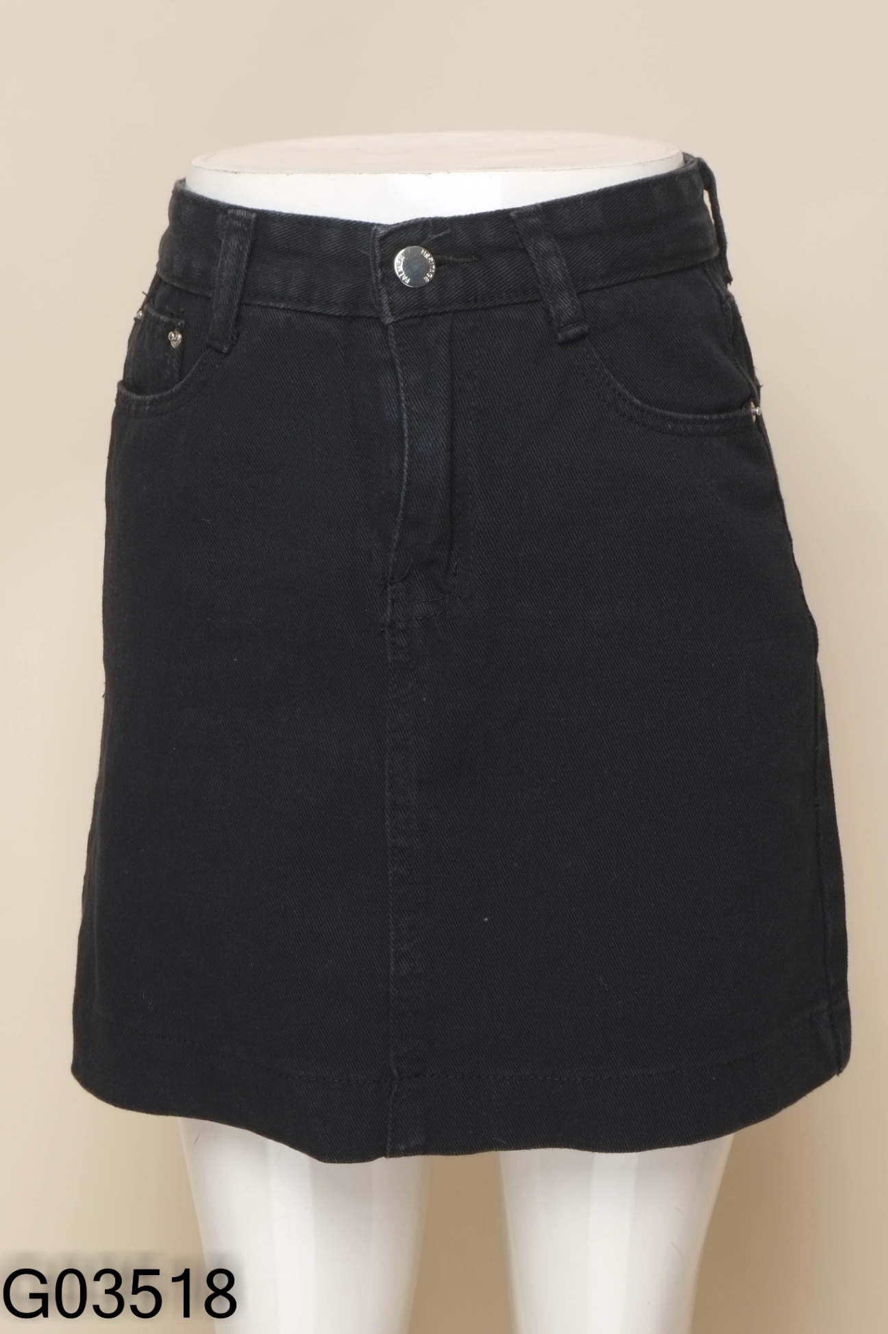 Chân váy jeans đen