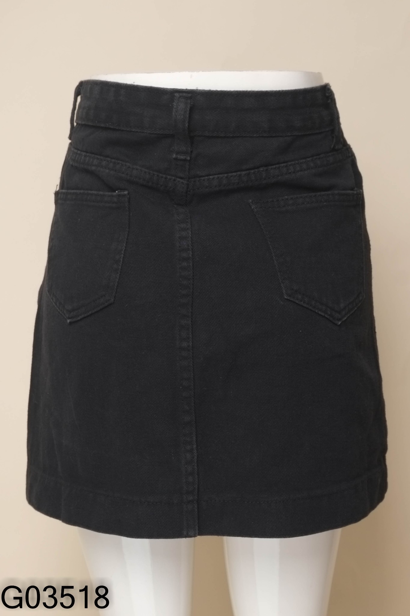 Chân váy jeans đen