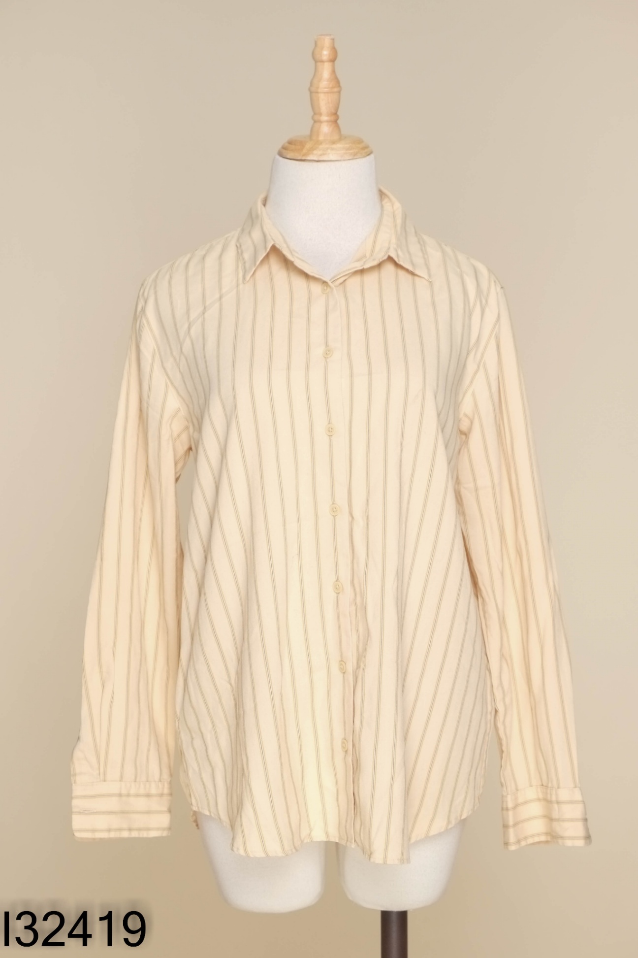 Áo sơ mi UNIQLO vàng kẻ