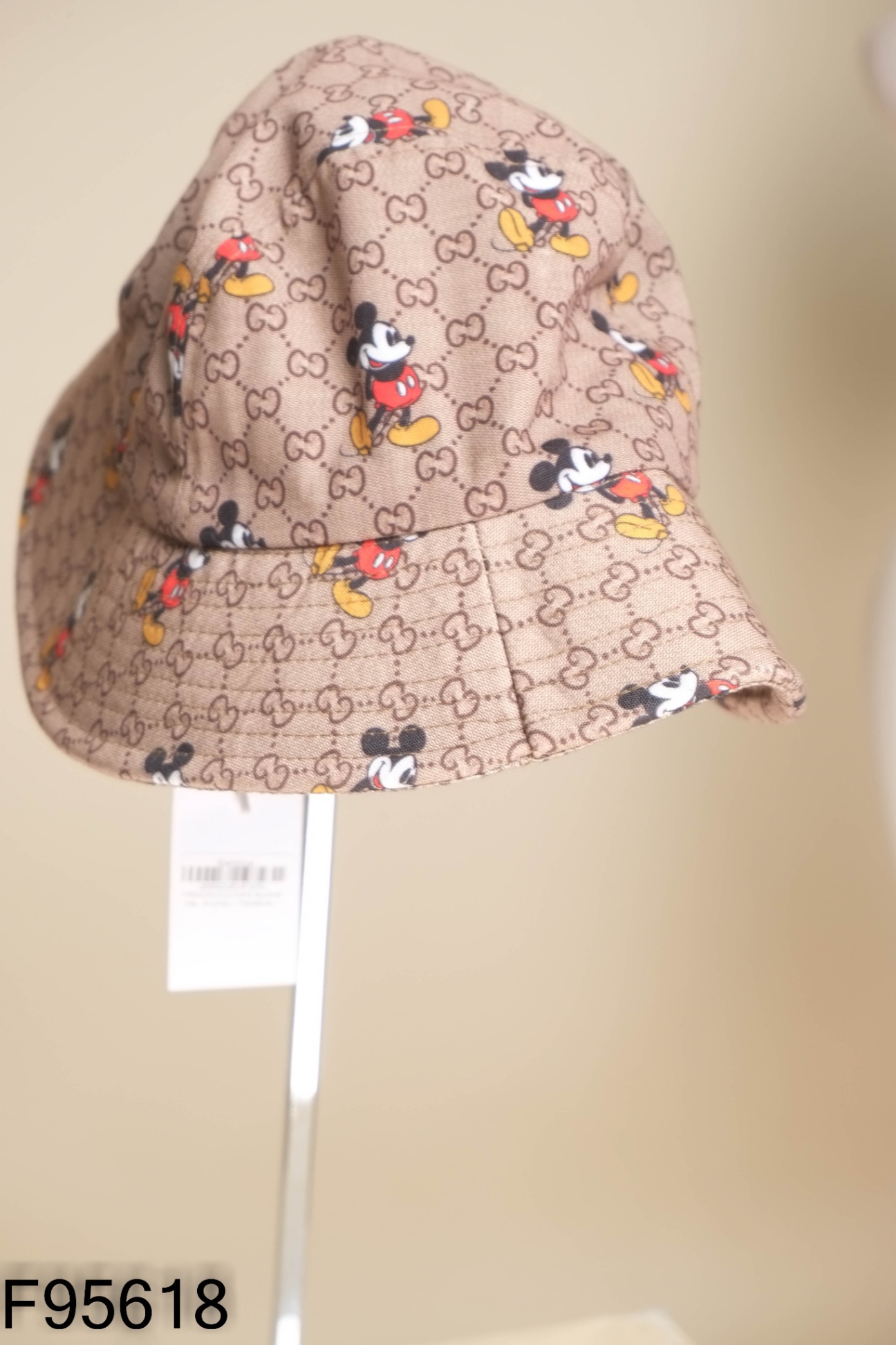 Mũ bucket nâu mickey