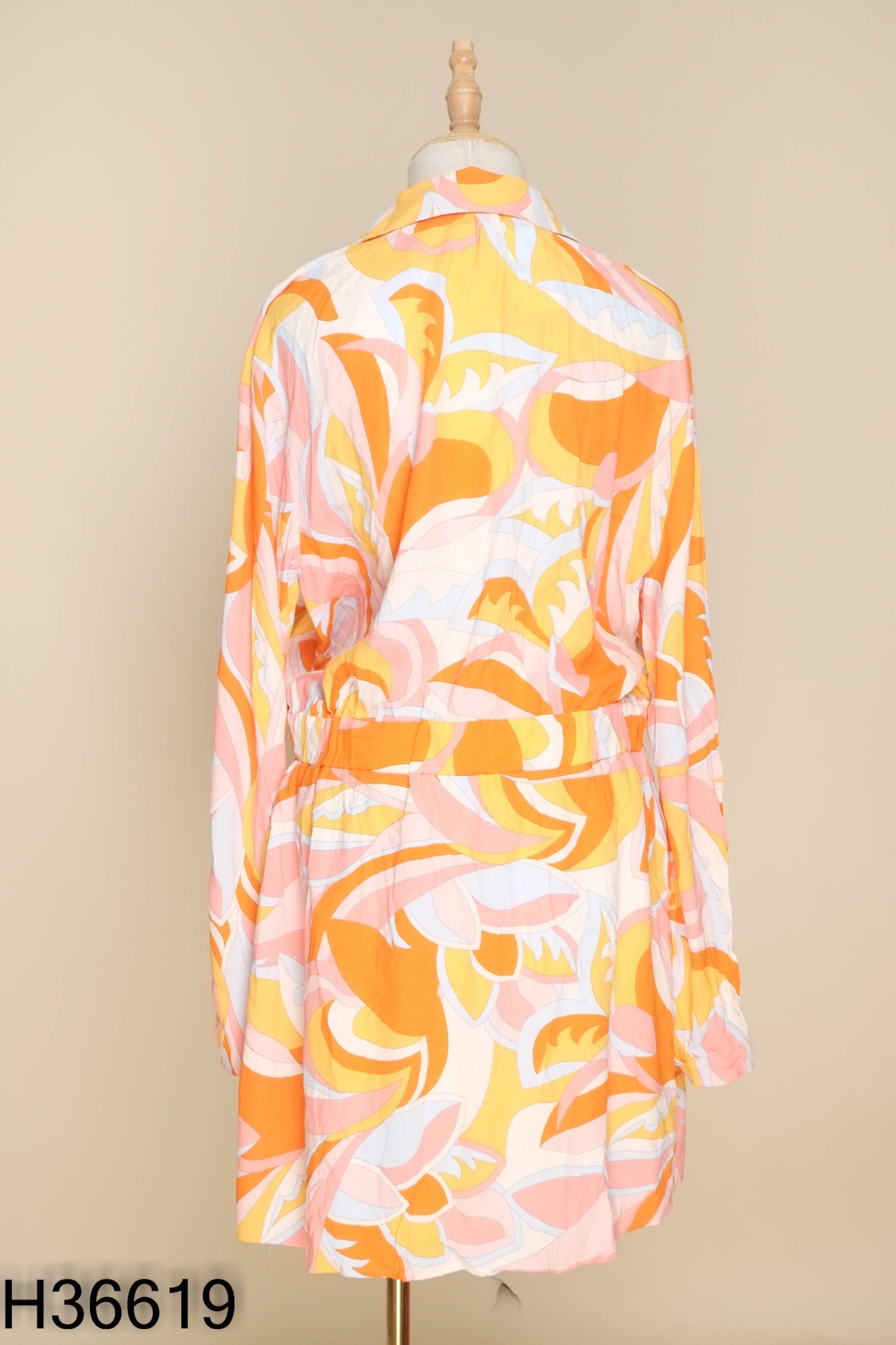 NEWTAG Váy MANGO vàng cam phối hồng