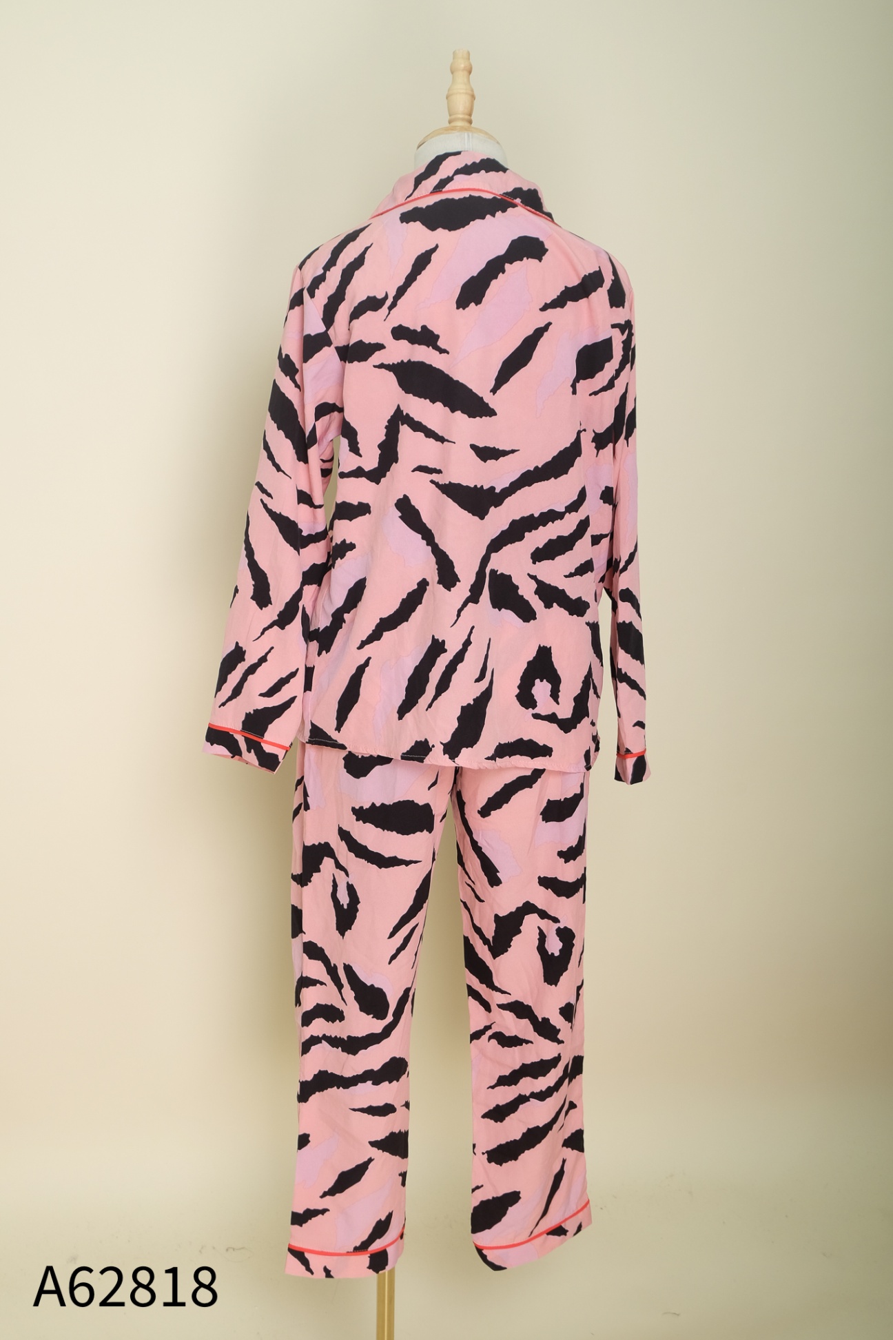SET Pijama họa tiết hồng đen áo + quần dài