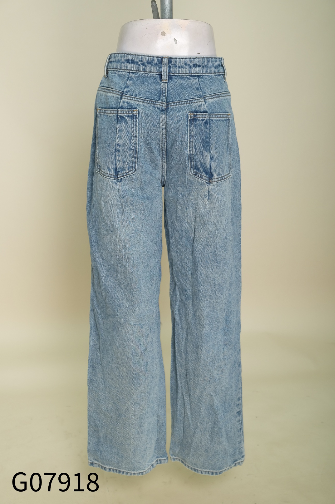 Quần D'ZZIT culottes jeans xanh
