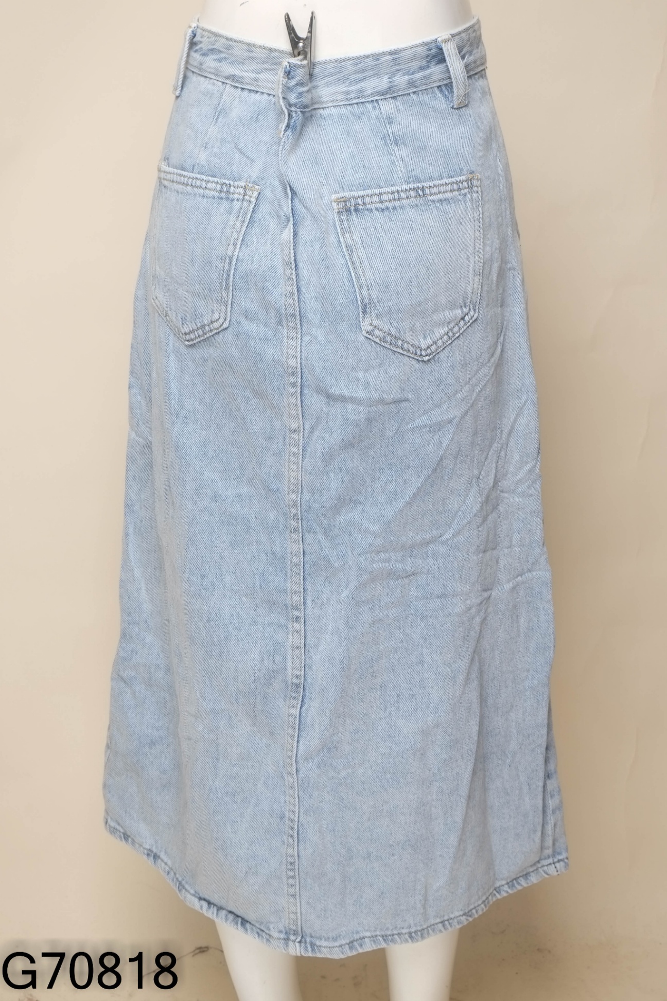 Chân váy jeans xanh nhạt