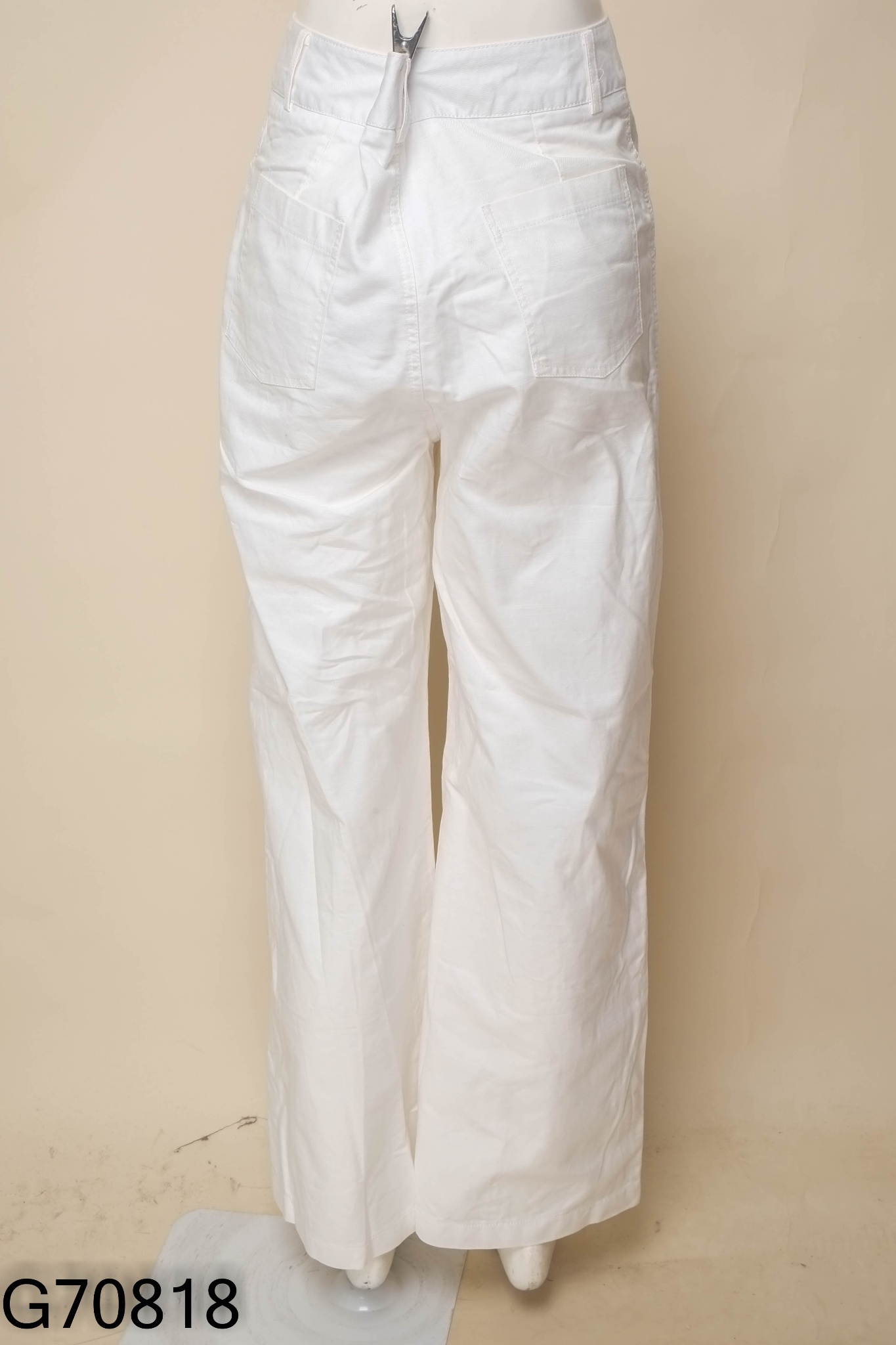 Quần MANGO kaki trắng ống rộng