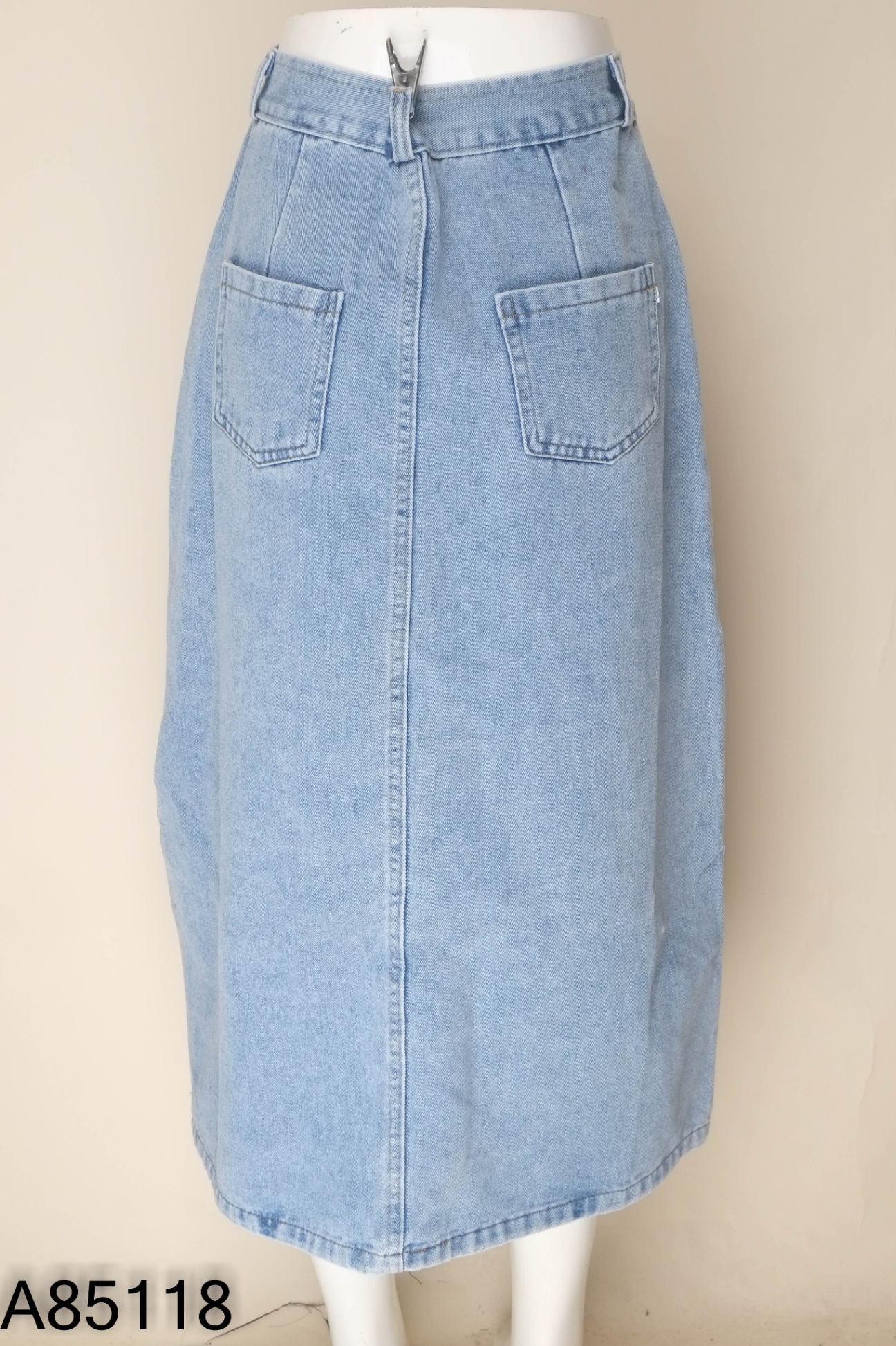 Chân váy jeans xanh nhạt