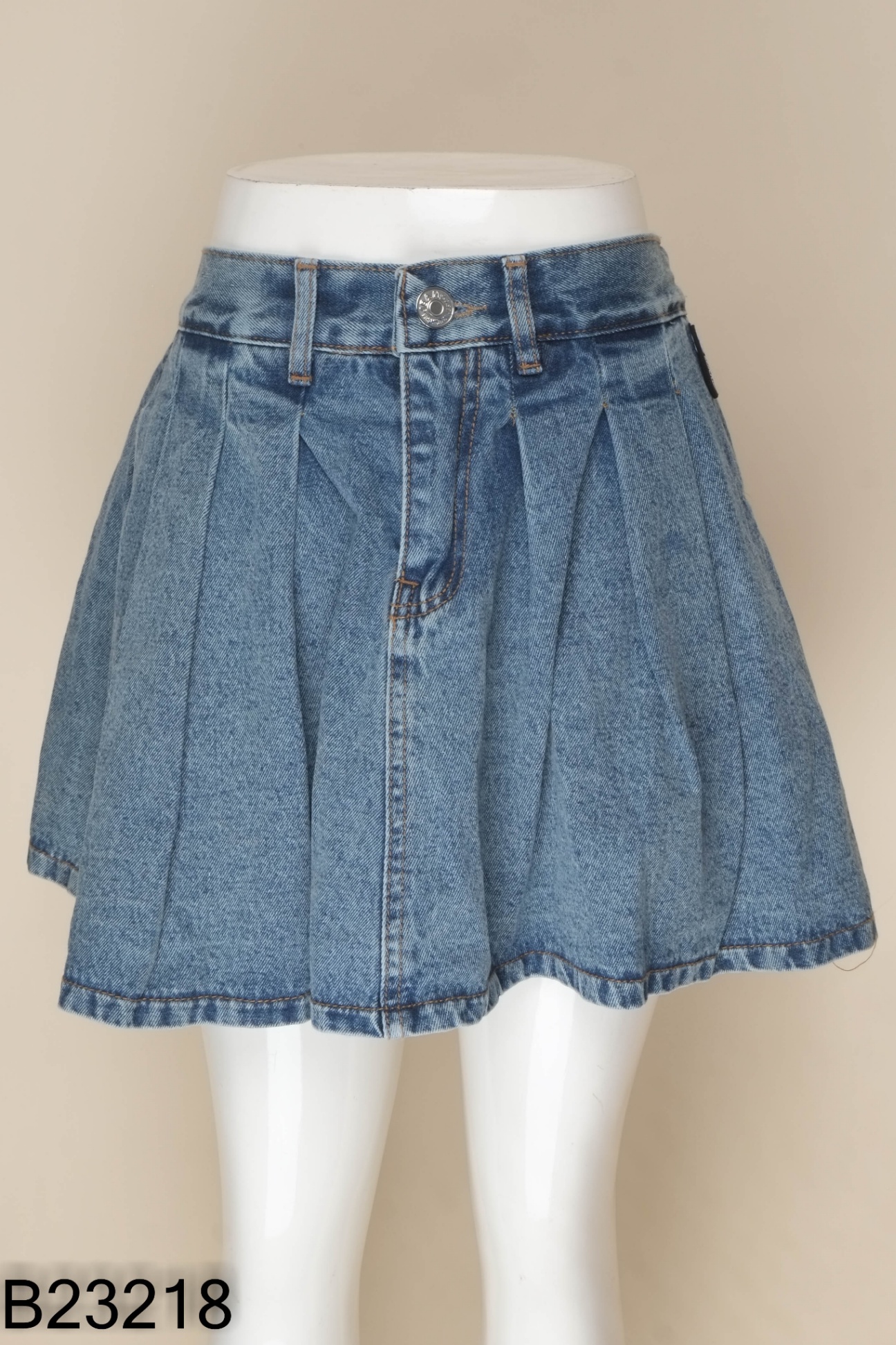 Chân váy ECOCHIC jeans xanh