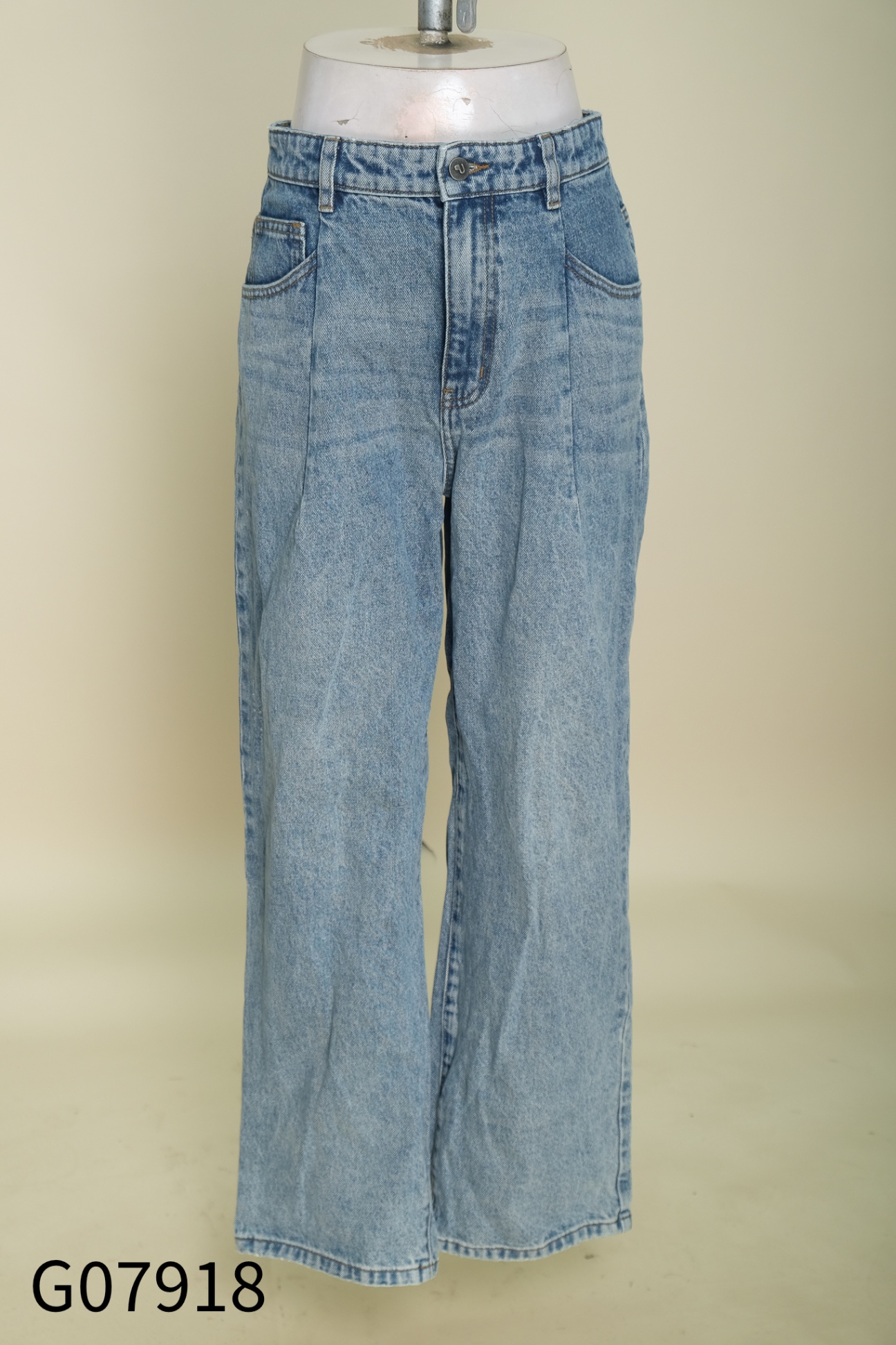 Quần D'ZZIT culottes jeans xanh