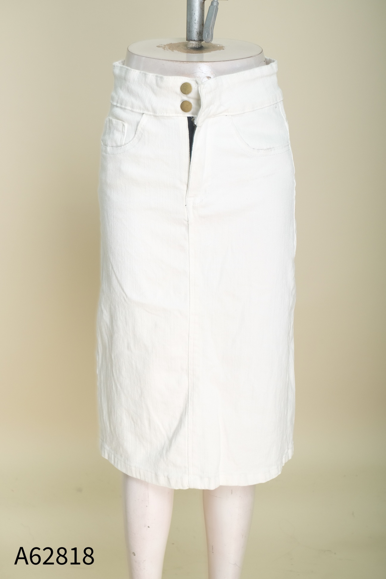 Chân váy jeans 2 cúc