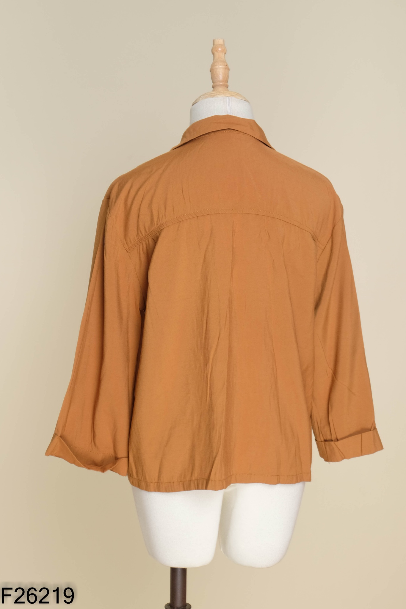 Áo nâu HAPPY ZOO cổ vest