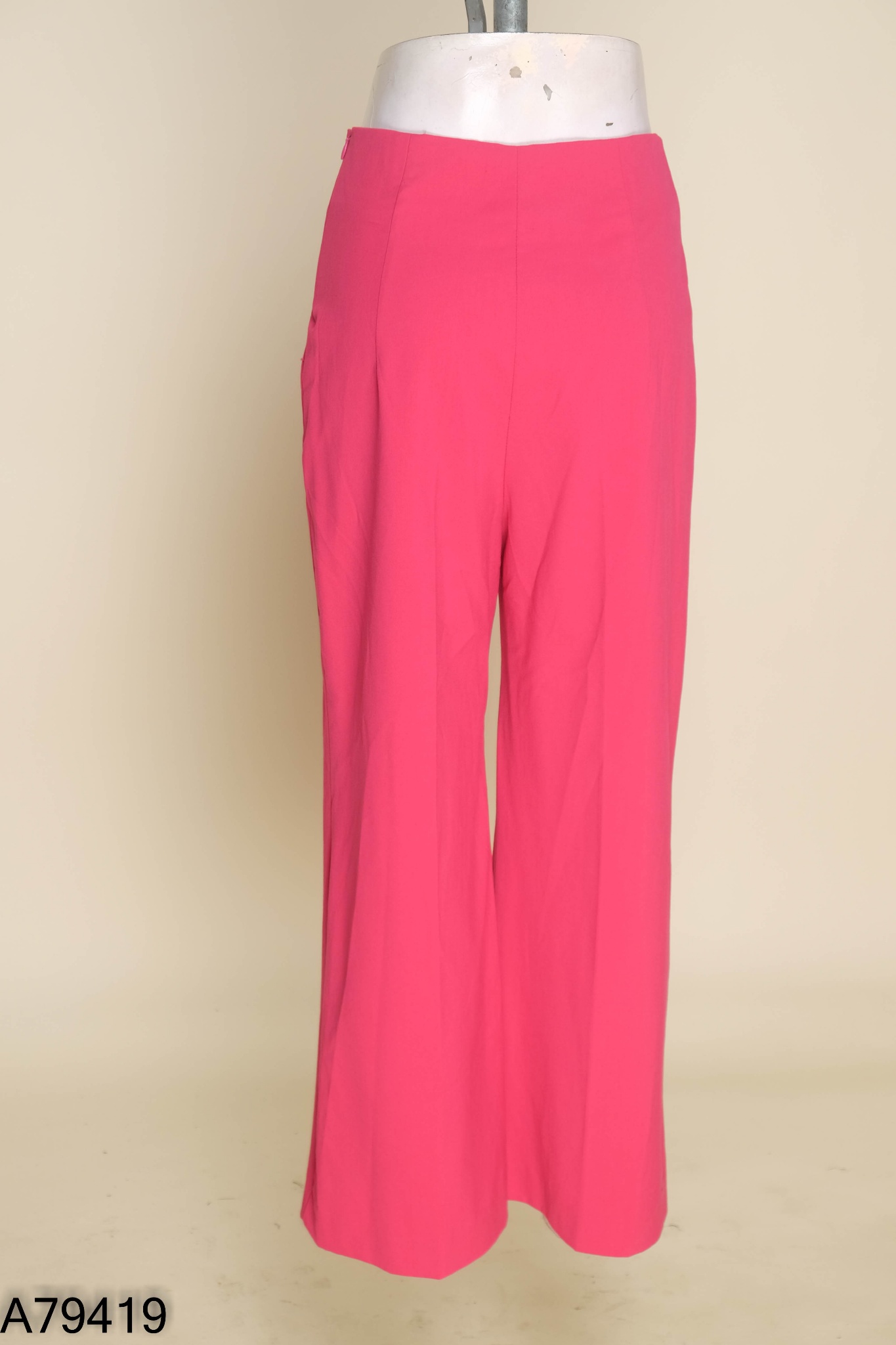 Quần suông ZARA hồng đậm (xuất)