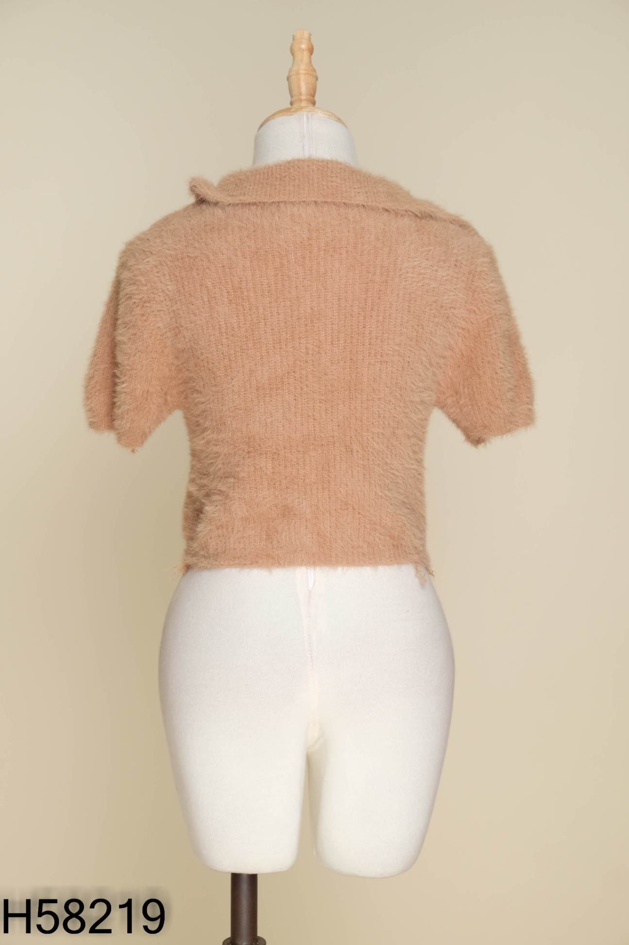 Cardigan len lông nâu