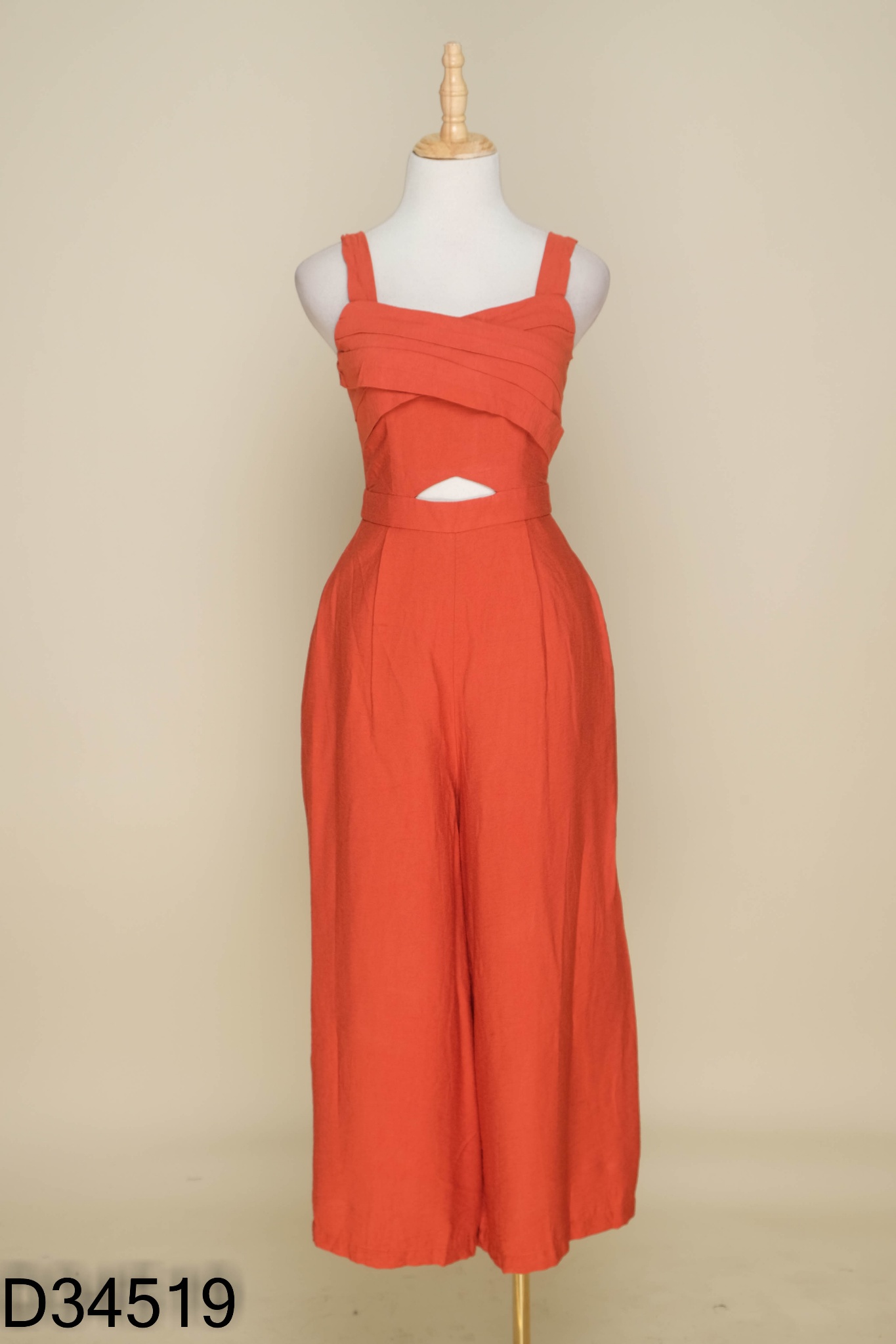 Jumpsuits D.CHIC hai dây đỏ đất