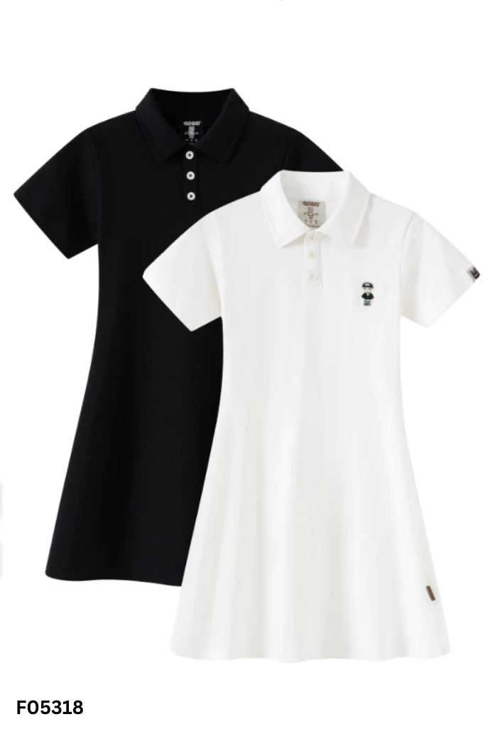 Váy NOAM trắng cổ polo